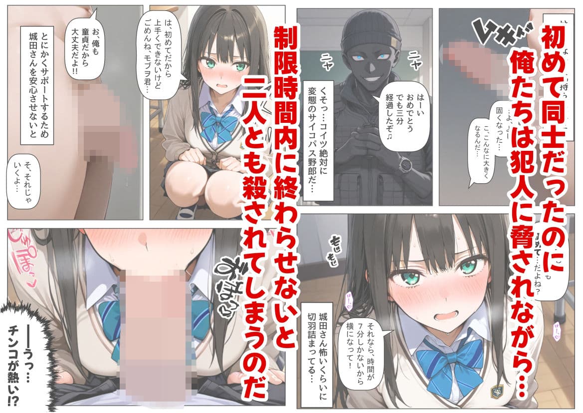 学校占拠したテロリストに、俺は片思い女子と、無理やりセックスさせられる サンプル 3