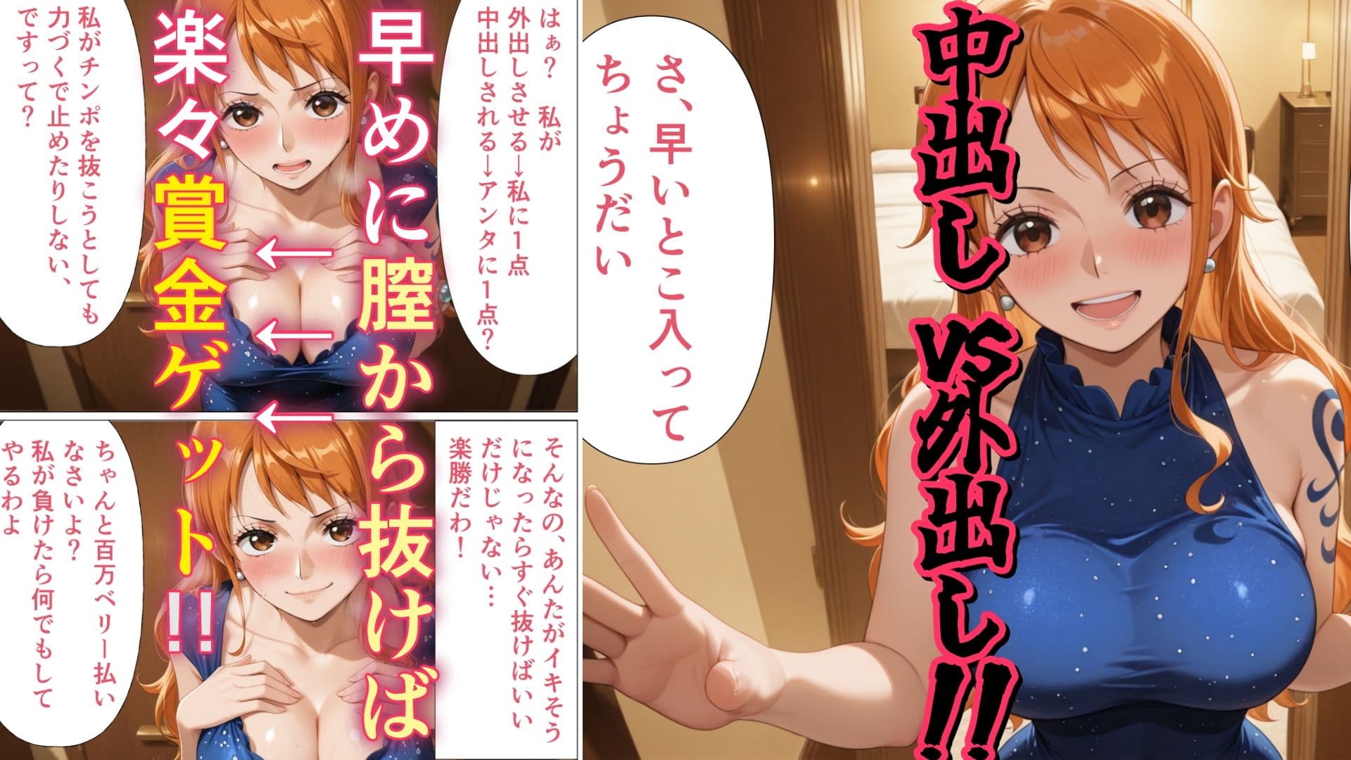 外出しさせれば賞金ゲットなのに…子宮ノックが気持ち良すぎてチンポが抜けない！！ コミック34ページ ＋ エピローグCG 450枚！ サンプル 1