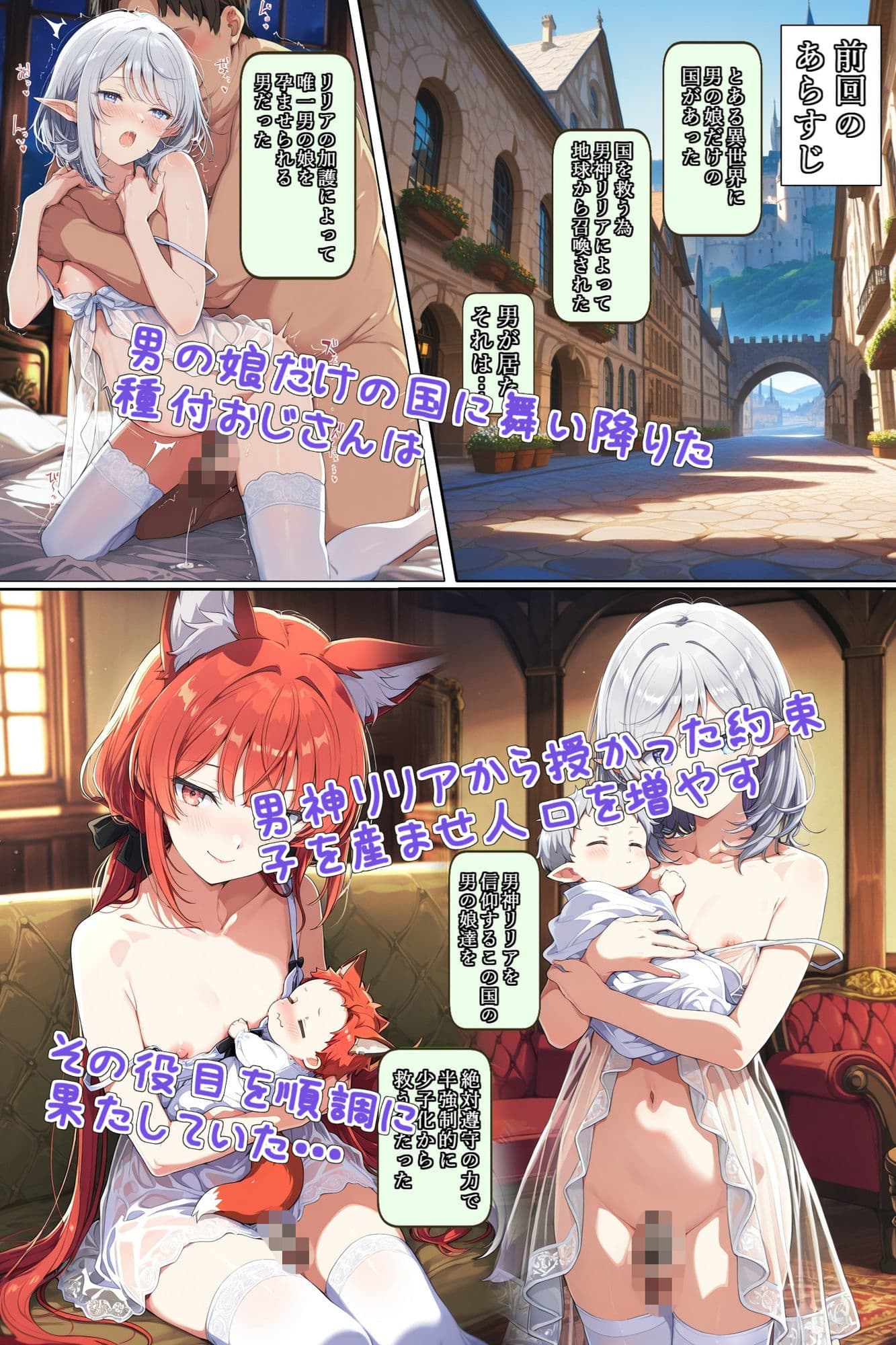 異世界召喚！男の娘を孕ませる強●妊娠種付おじさん2 サンプル 1