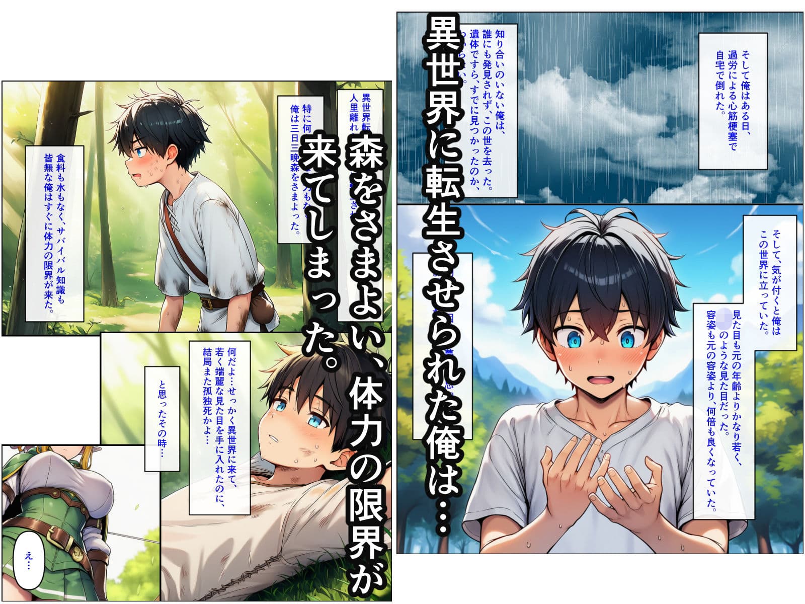 異世界転生して美人巨乳エルフ親子とらぶらぶセックスする話 〜娘編〜 サンプル 1