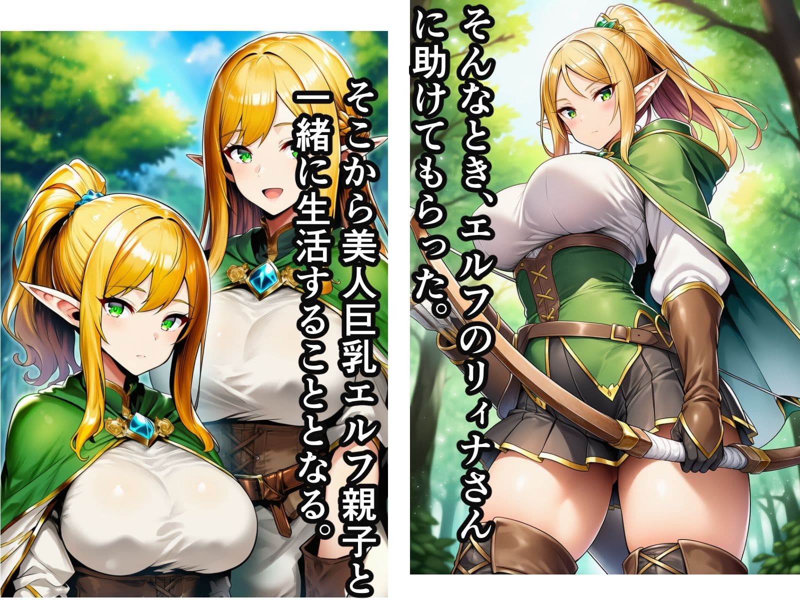 異世界転生して美人巨乳エルフ親子とらぶらぶセックスする話 〜娘編〜 サンプル 2