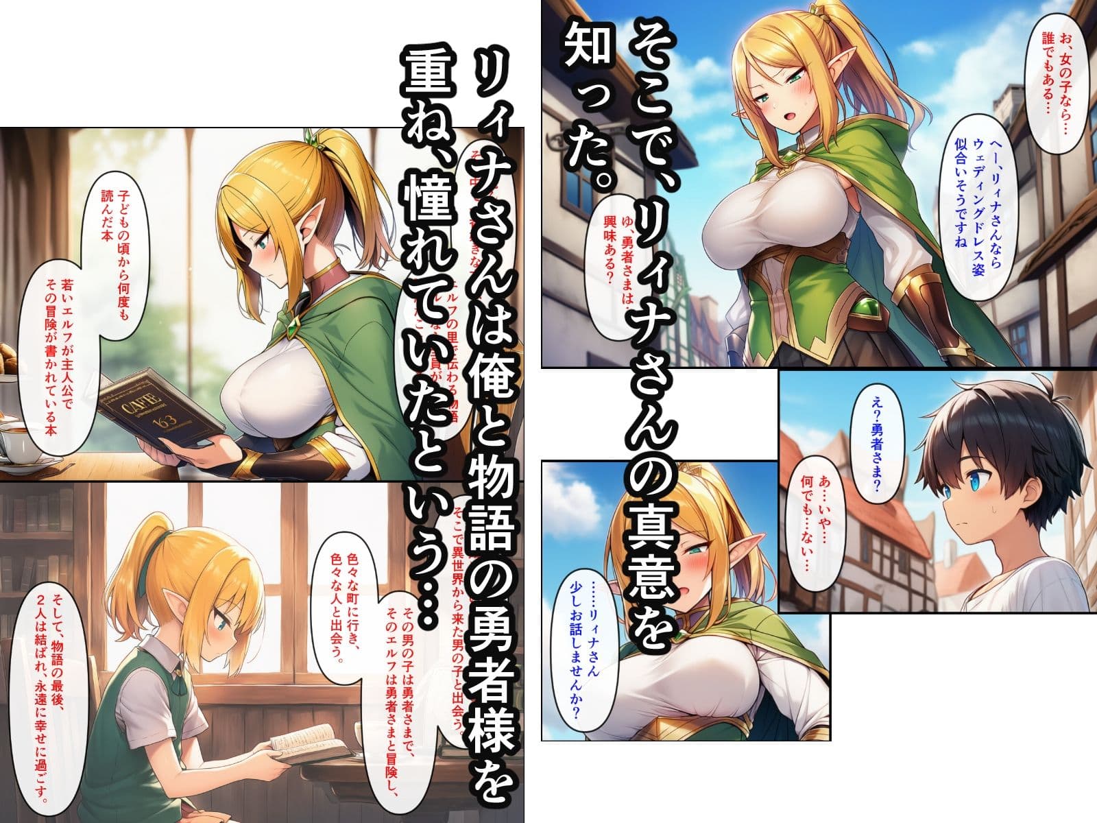 異世界転生して美人巨乳エルフ親子とらぶらぶセックスする話 〜娘編〜 サンプル 4