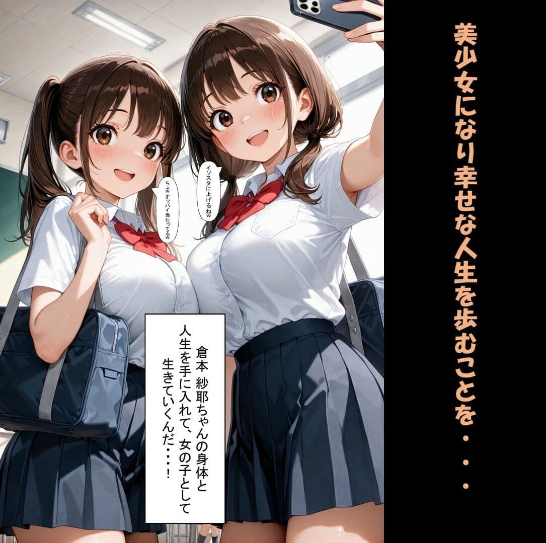 一方的な人生交換〜陰キャブサメンから クラス一の美少女に人生乗り換え〜 サンプル 3