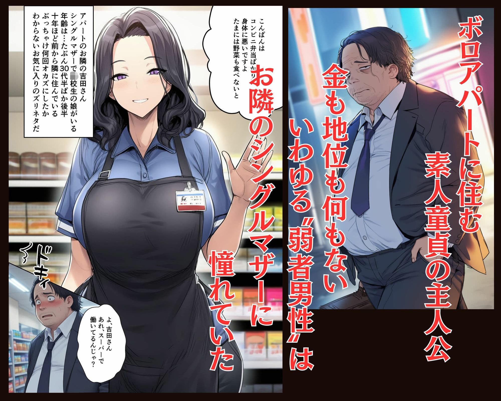 宝くじが当たったので貧困母娘買ってみた サンプル 1