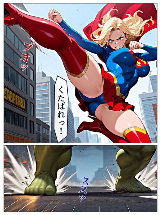 【スーパーヒロイン蹂躙-スーペリアガールver-前編】 サンプル 1