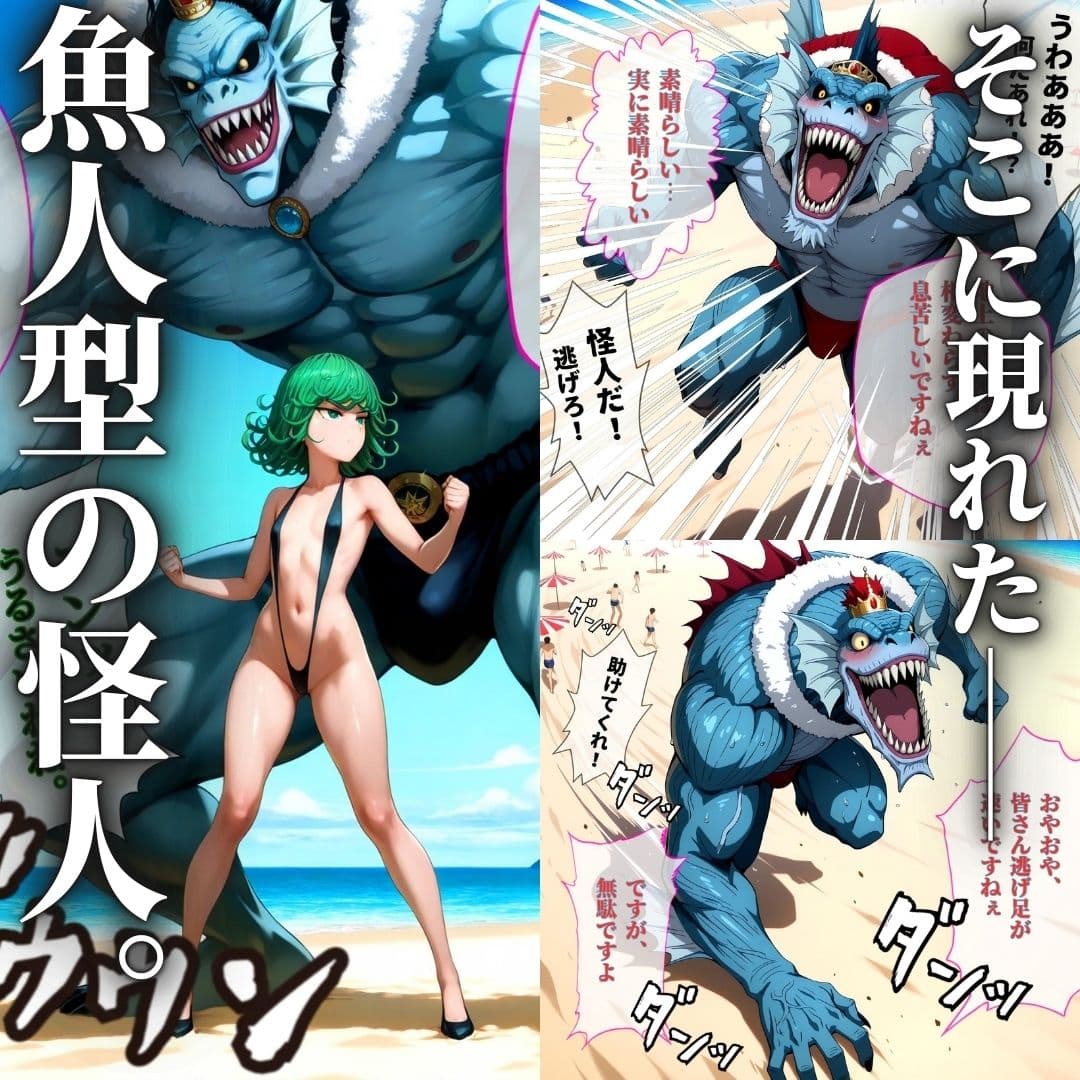 デカマラ気質な深海王と美人姉妹 3P＋αの孕ませ調教 サンプル 4