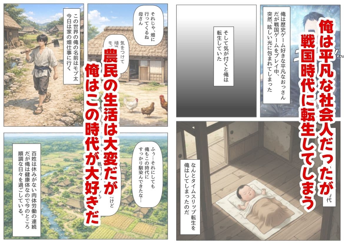戦国時代の農村に俺が転生したら、エロすぎた史実の話 その1 サンプル 1