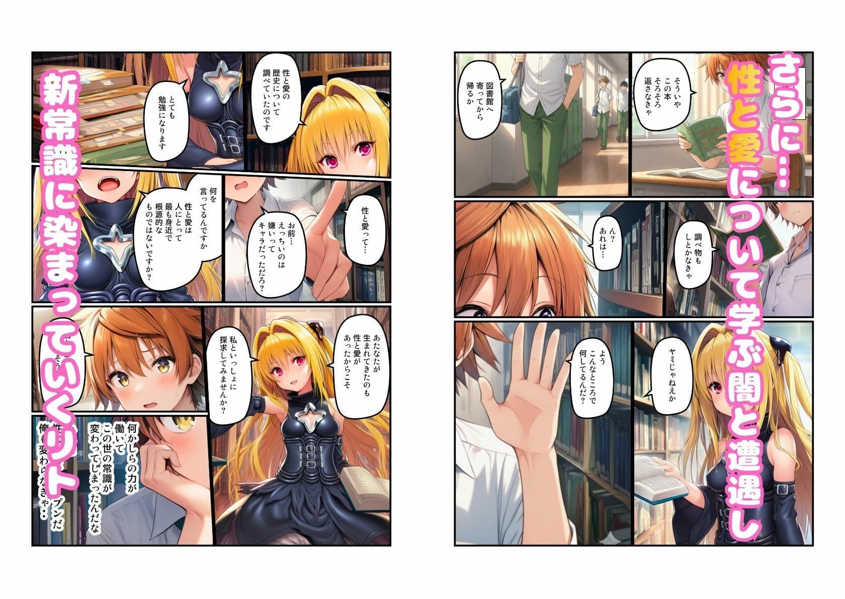 【常識改変の世界でリト快楽堕ち】とらぶる美女と(古◯川唯・金◯の闇・西◯寺春菜)とハーレムSEX サンプル 6