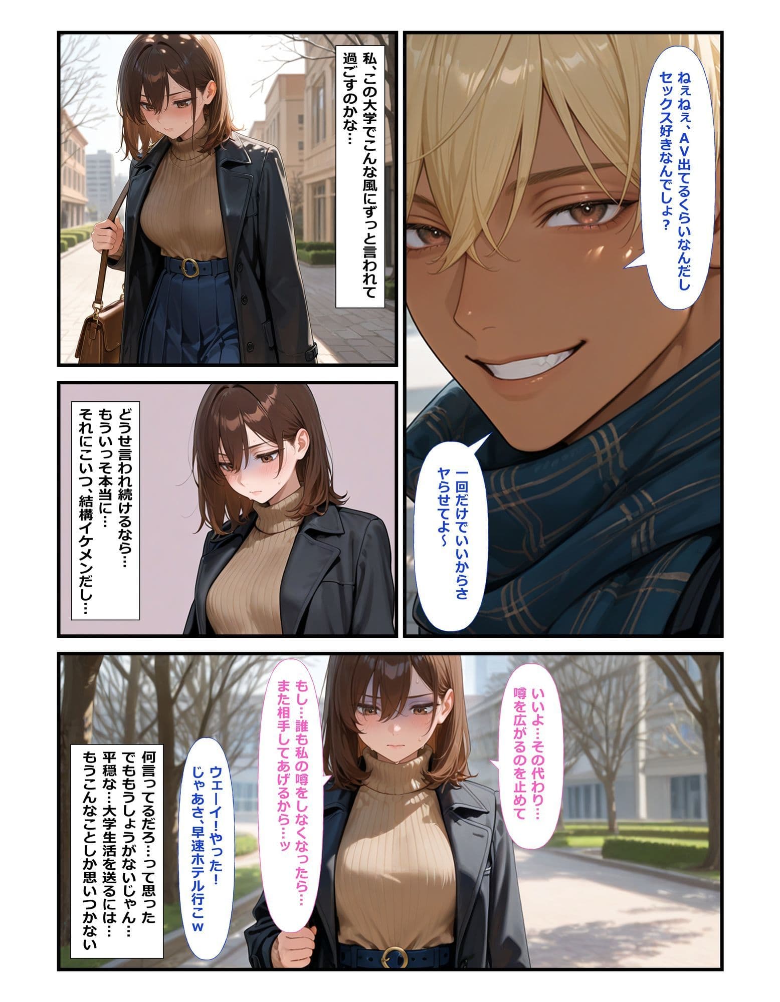 もう一人の私がAVに出ていたせいで  ビッチ扱いされて妊娠までしちゃいました サンプル 9