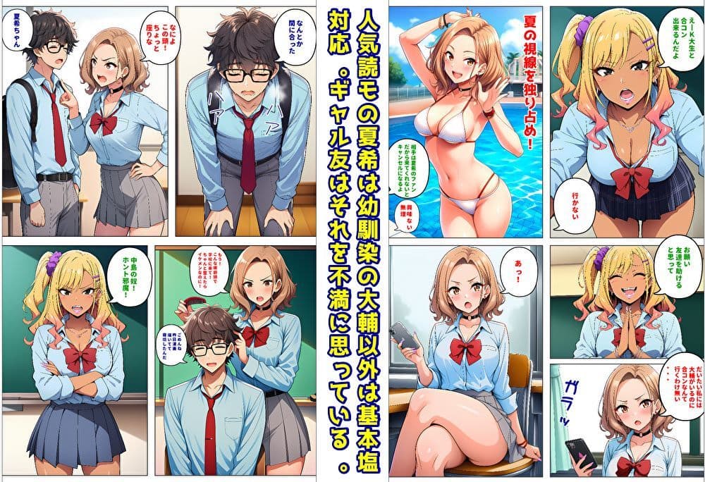人気読モのギャル幼馴染は、みんなには塩対応なのに僕には世話焼きでデレる サンプル 1