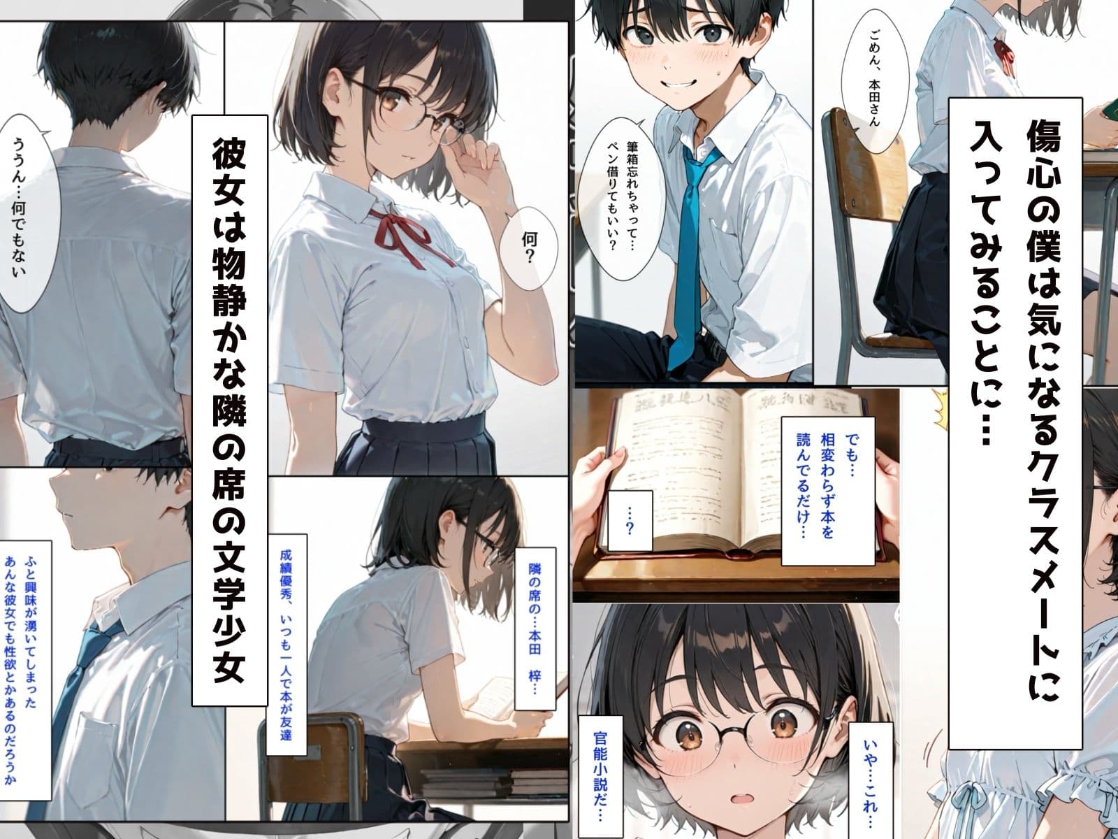 感覚同化〜文学少女にメス堕ちした僕〜 サンプル 3