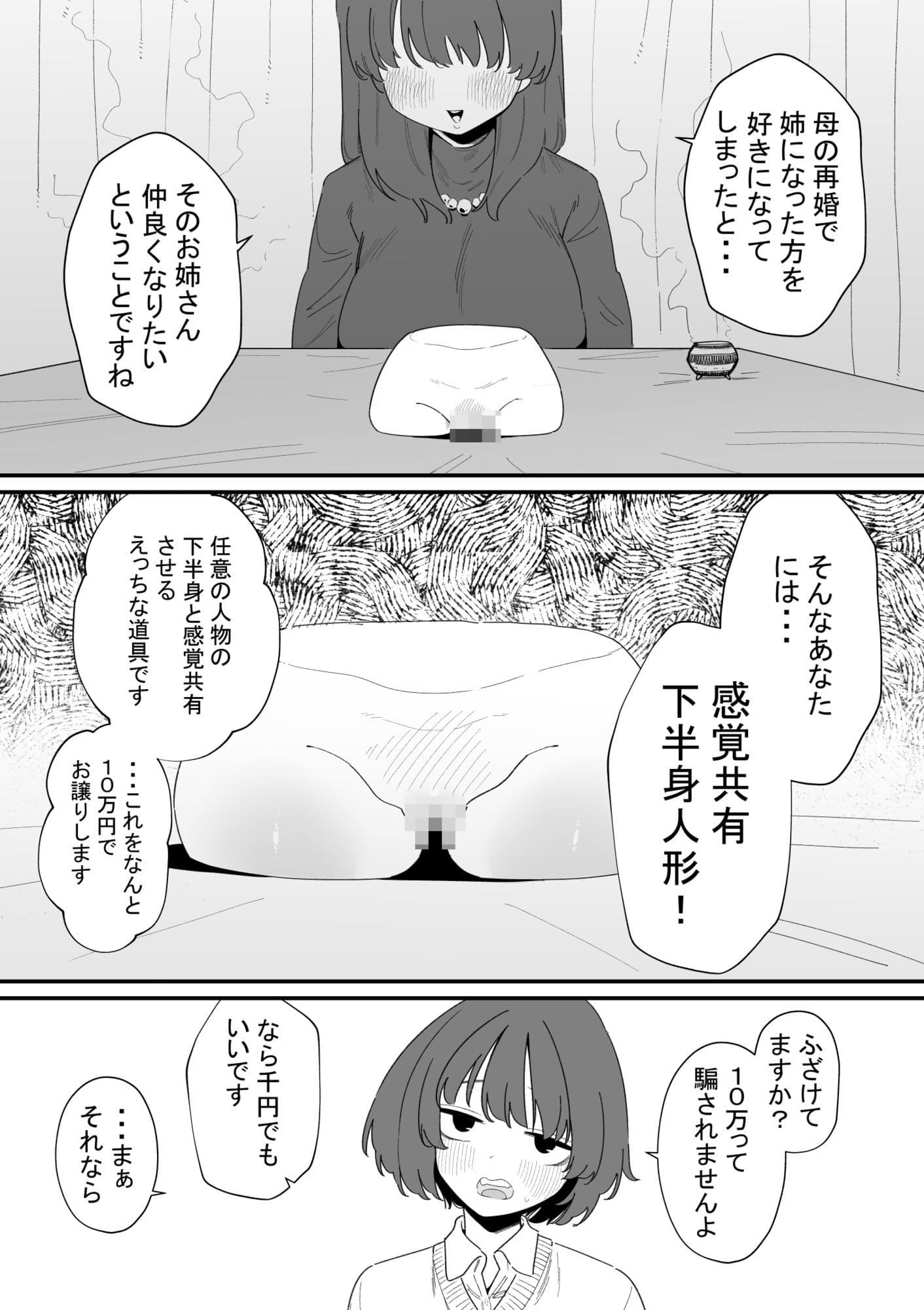 感覚共有下半身人形でクリ虐め サンプル 1