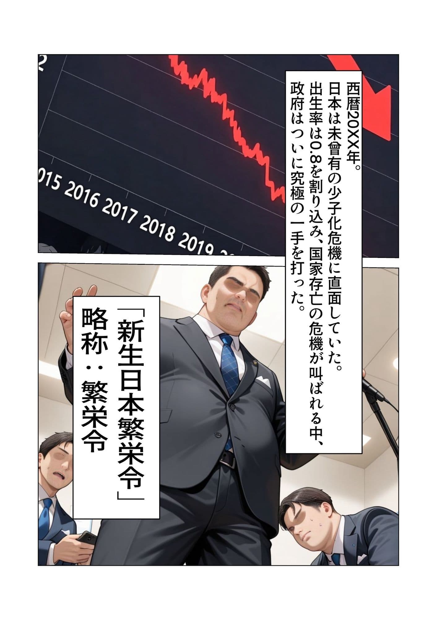 【AIイラスト・漫画集】スマホに届いた性交命令〜ゴミジジイ兄弟の種で子宮パンパン サンプル 1
