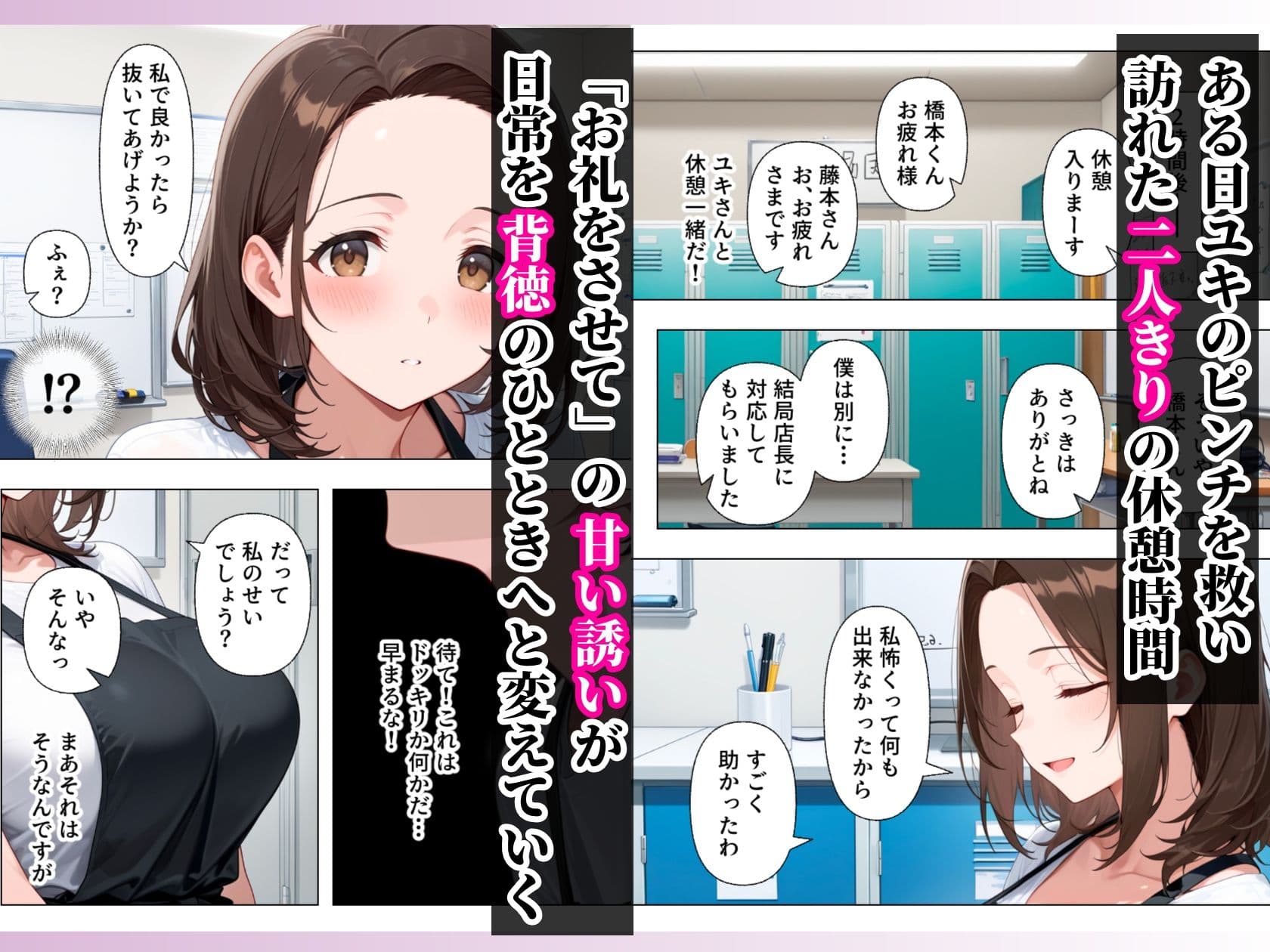 バイト先のむちむちデカ乳輪人妻と濃厚イチャラブセックスした話 サンプル 3