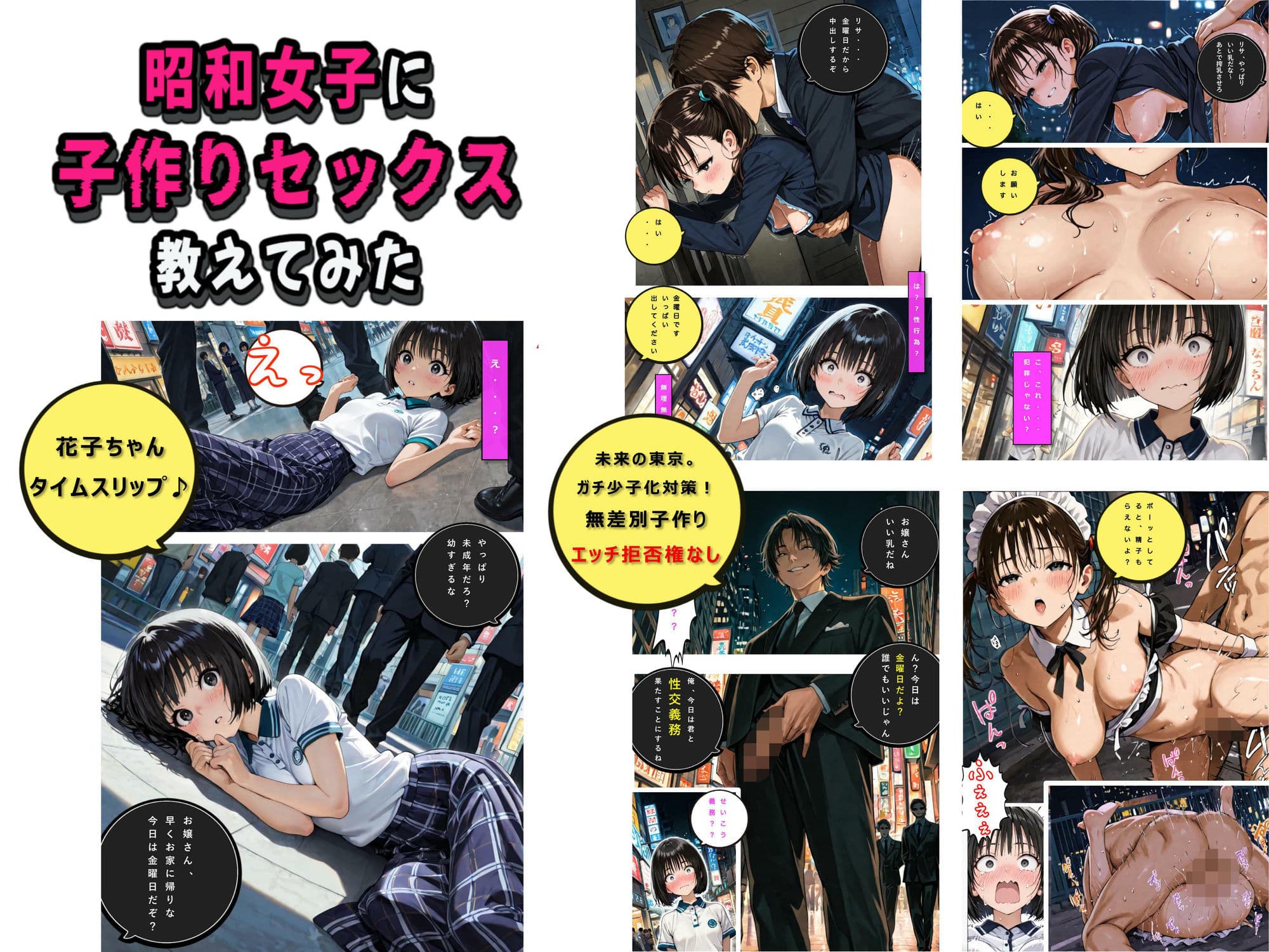 タイムスリップしてきた昭和女子に子作りセックスを教えてみた:昭和女子は妻の祖母？ サンプル 3