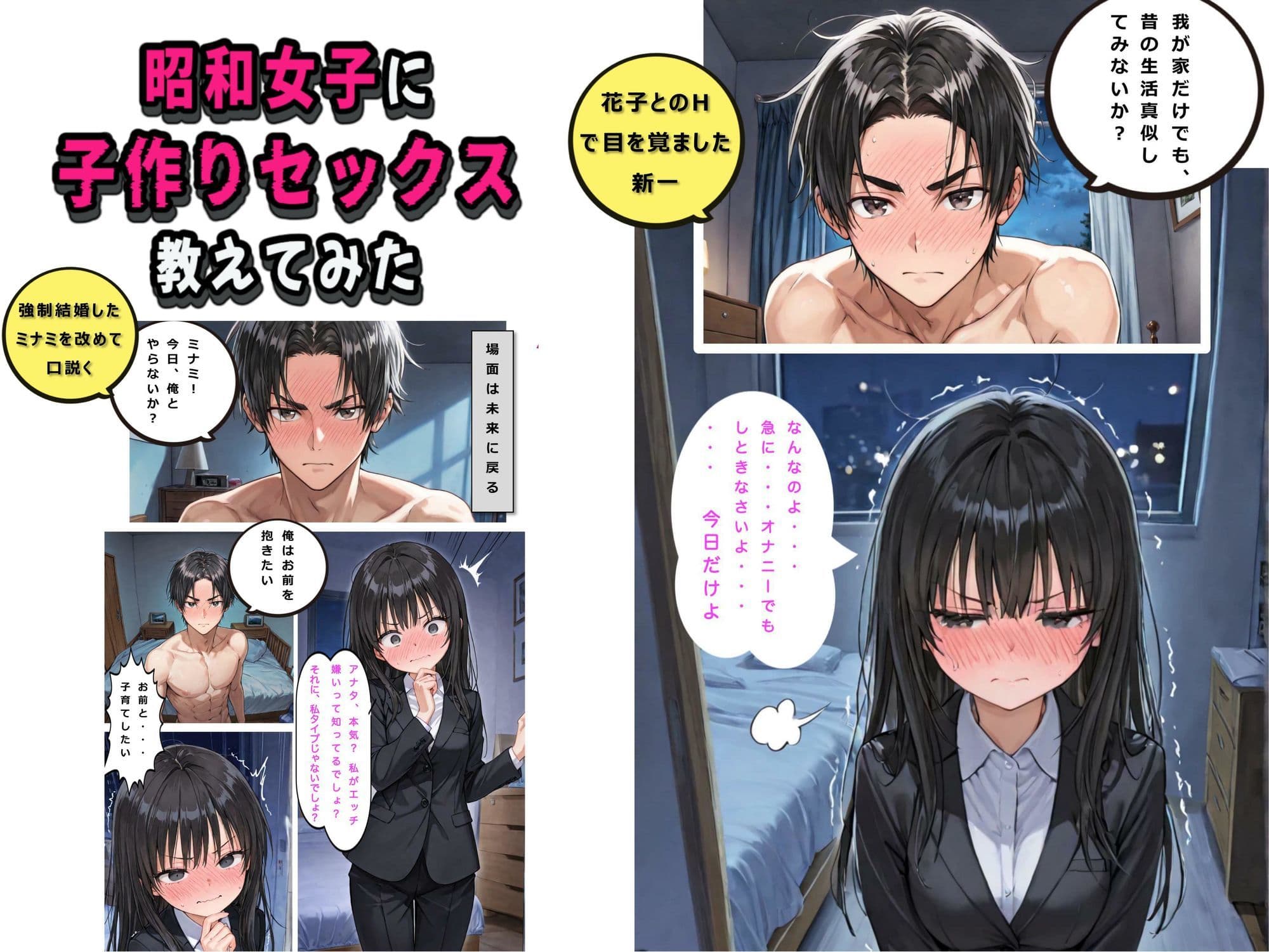 タイムスリップしてきた昭和女子に子作りセックスを教えてみた:昭和女子は妻の祖母？ サンプル 7