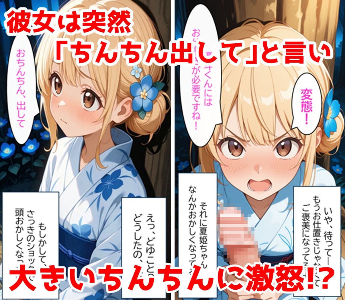 無防備すぎる同級生に、理性が追いつかなかった話 第5話「理性が折れた、夏祭りの夜に」 サンプル 8