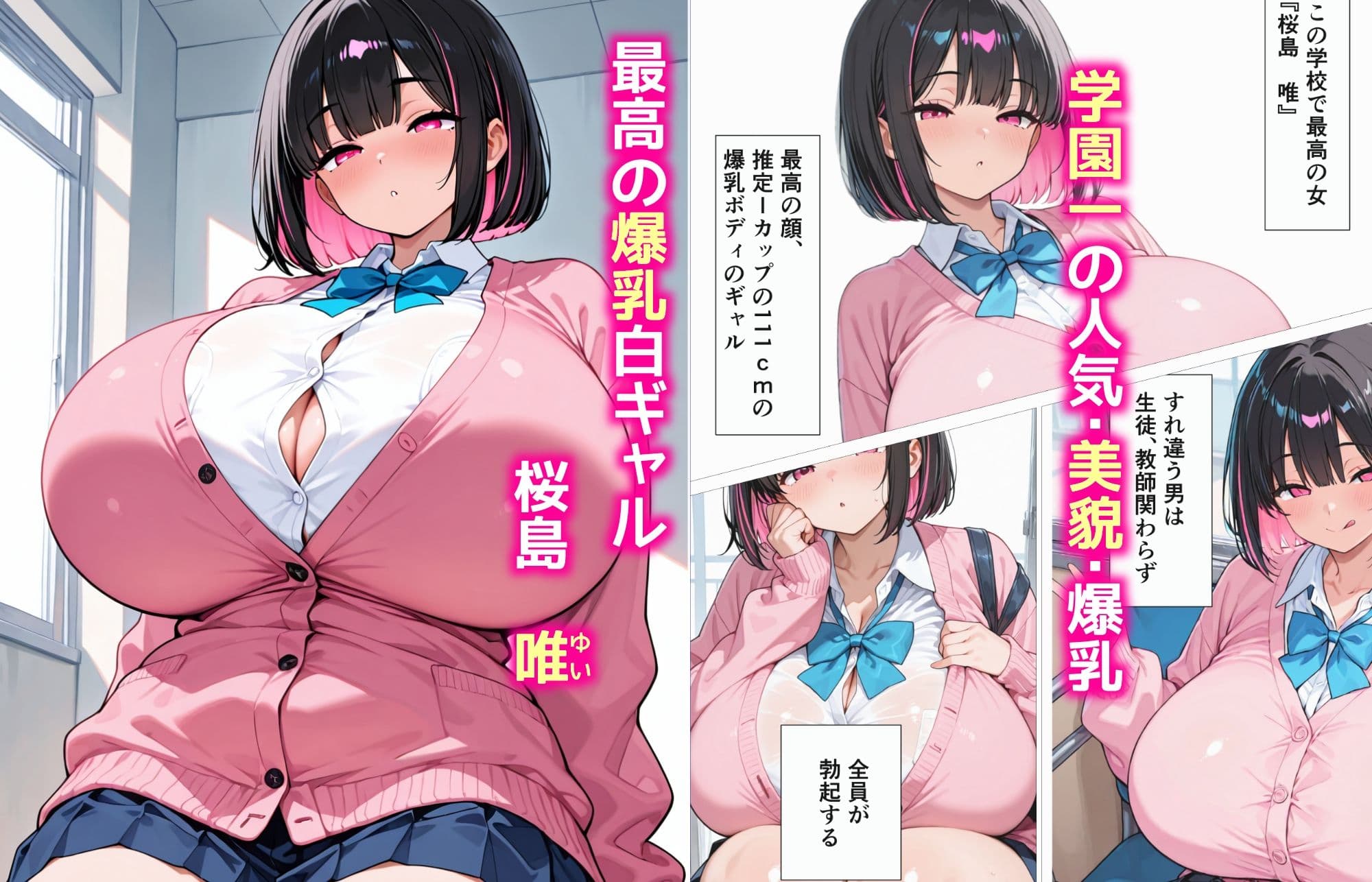 爆乳ギャルを催〇で性〇隷にするつもりが制御不能になってあまあまHで無限に搾精されちゃうお話 サンプル 1