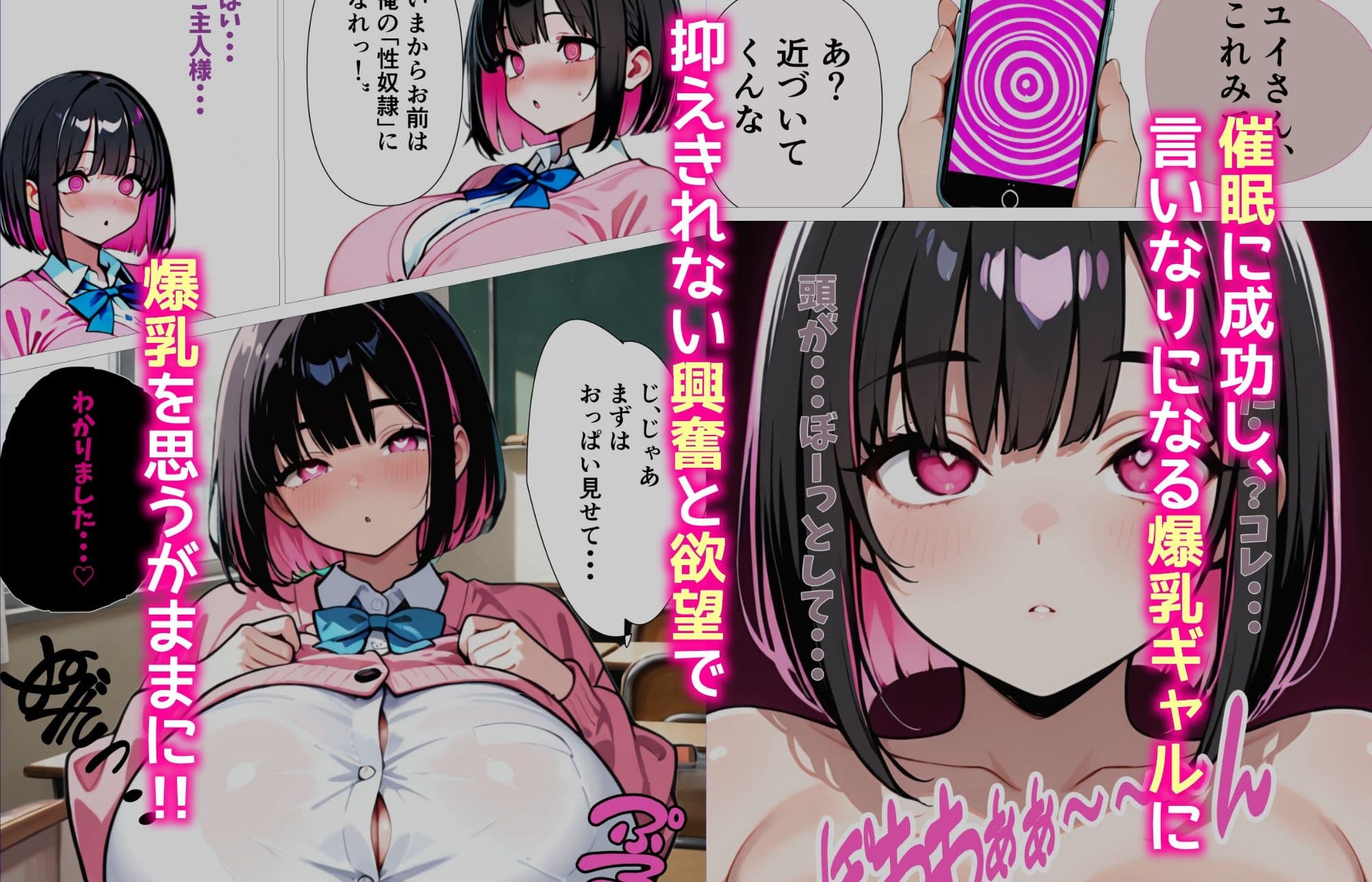 爆乳ギャルを催〇で性〇隷にするつもりが制御不能になってあまあまHで無限に搾精されちゃうお話 サンプル 4