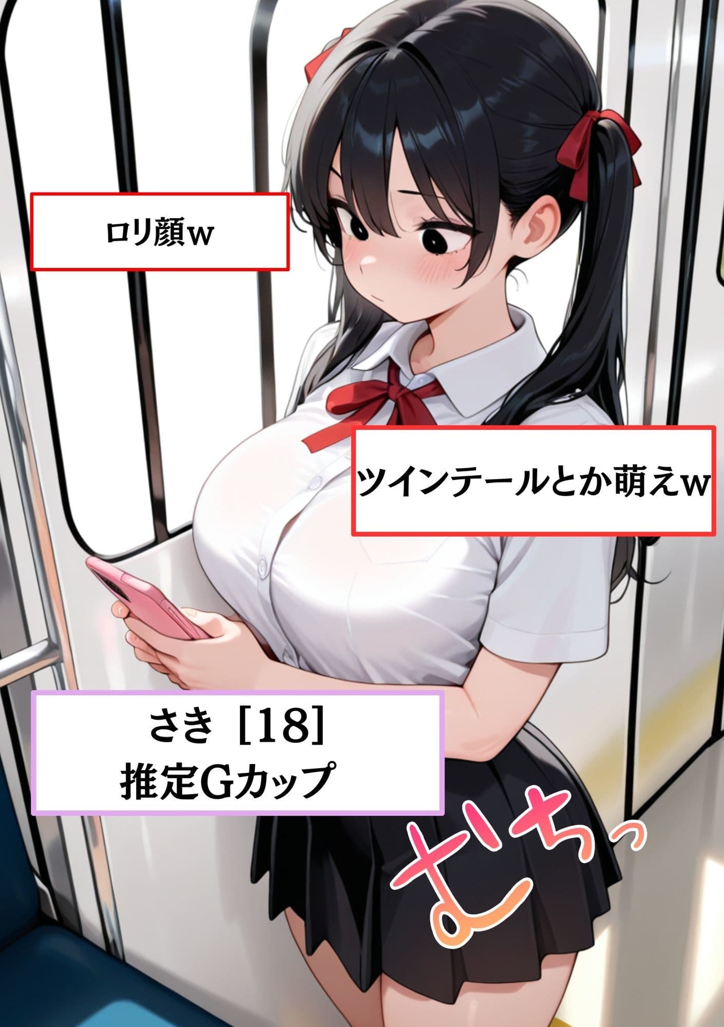 電車でロリ顔女子校生を痴●してハ〆た話。 サンプル 2