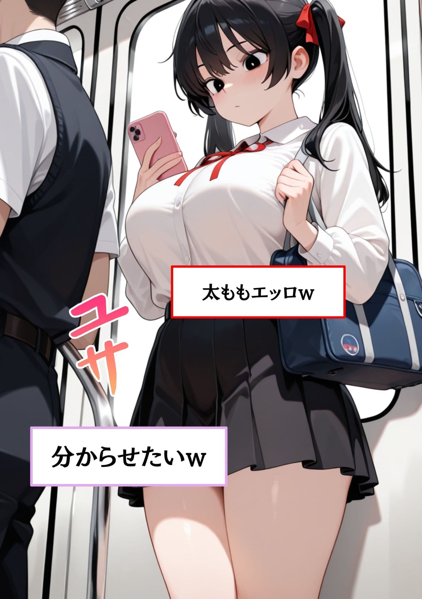 電車でロリ顔女子校生を痴●してハ〆た話。 サンプル 3