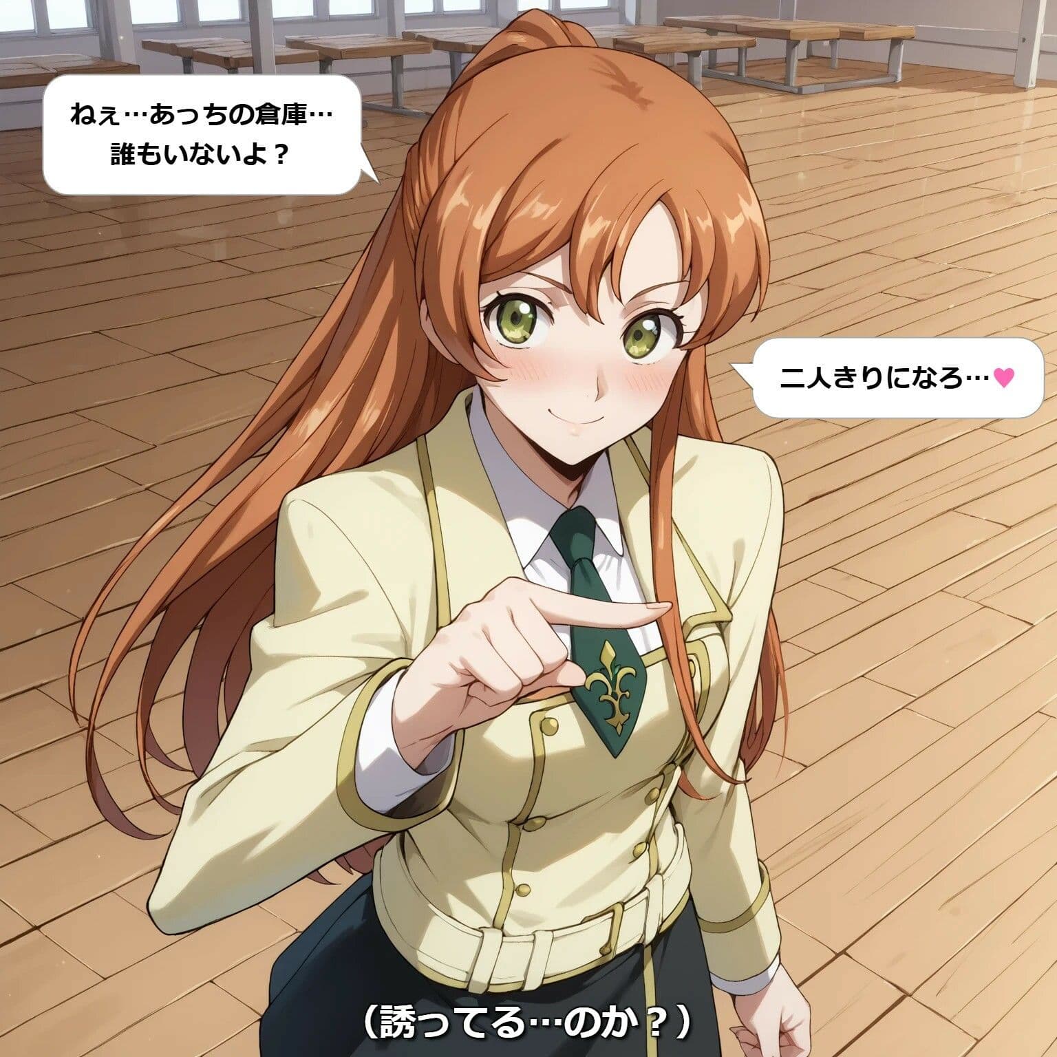 【フルカラー漫画】【放課後の密約】体育館倉庫で重なる鼓動と純愛 〜コードギア●のシャーリ●が全てを捧げる、一途な放課後告白〜 サンプル 2