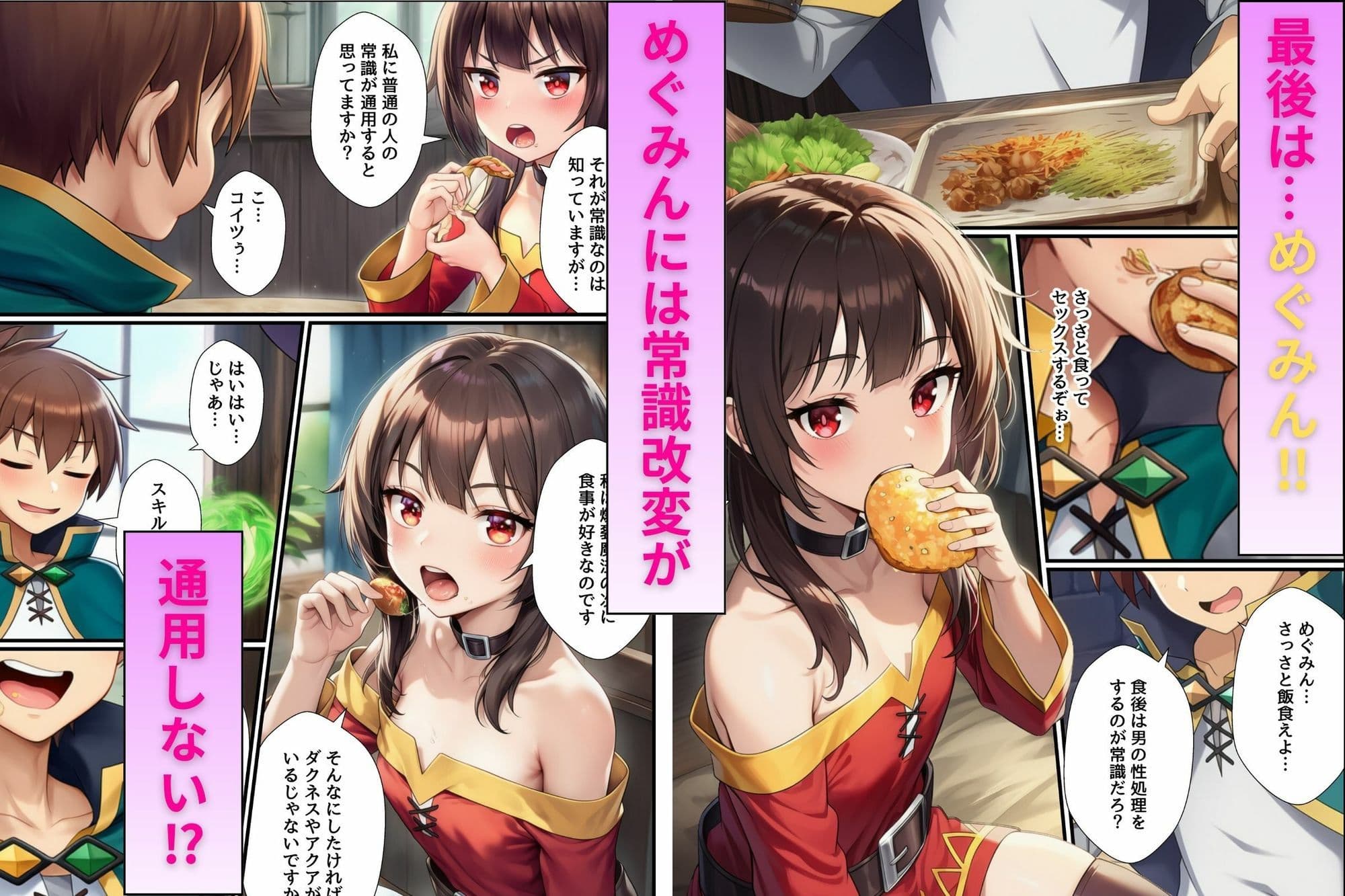 このすばヒロインを常識改変！デカチン使って母乳まみれの潮だくセックスする話。 サンプル 8