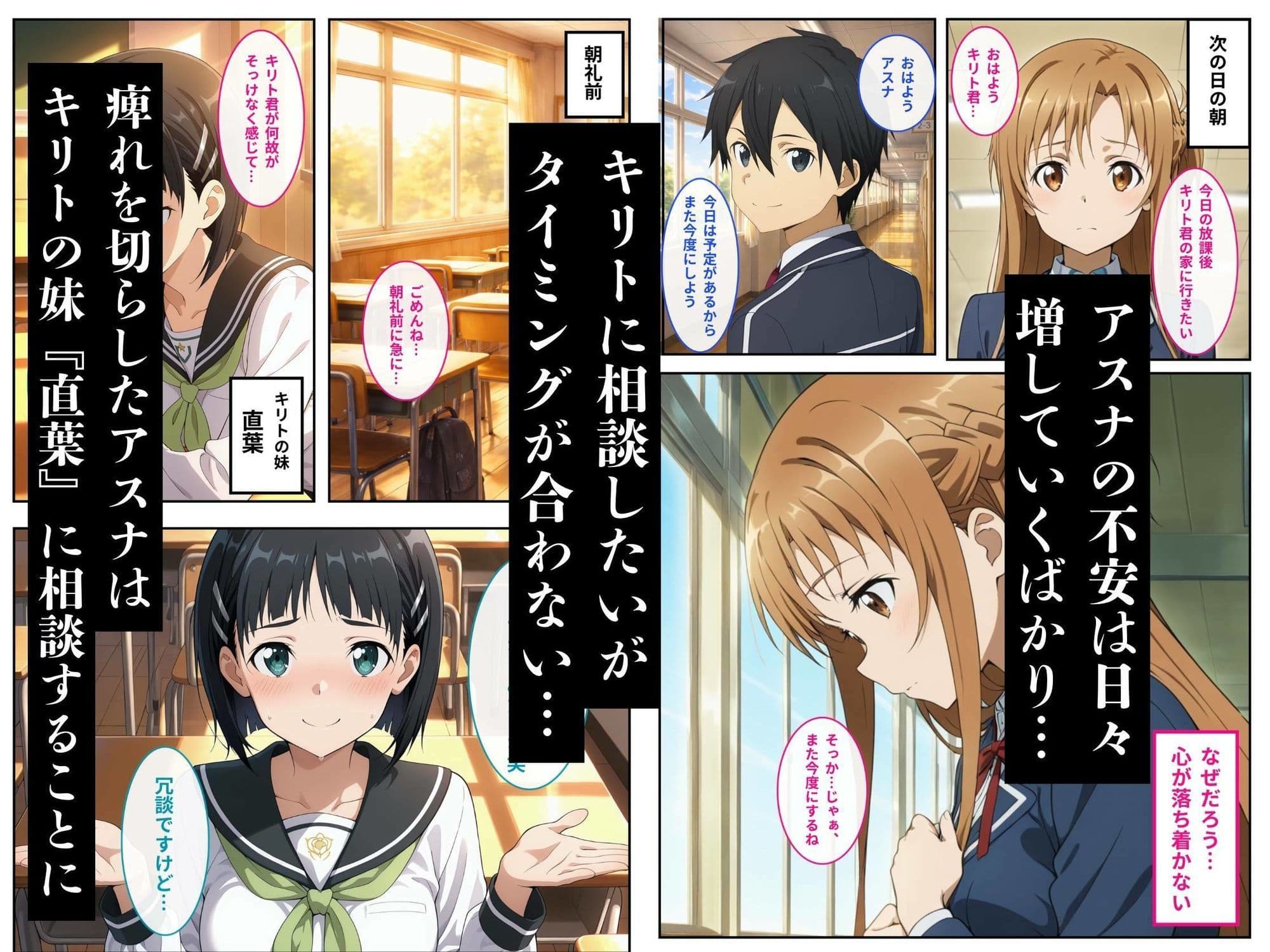 アスナが彼氏を裏切り担任教師に寝取られる サンプル 2