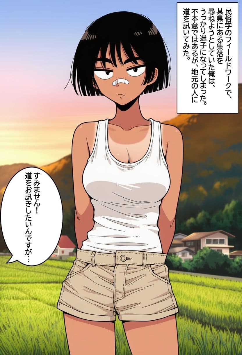 孕ませ村のボーイッシュ娘  日焼けした陸上女子が、無責任中出しされて妊娠するまで。 サンプル 1