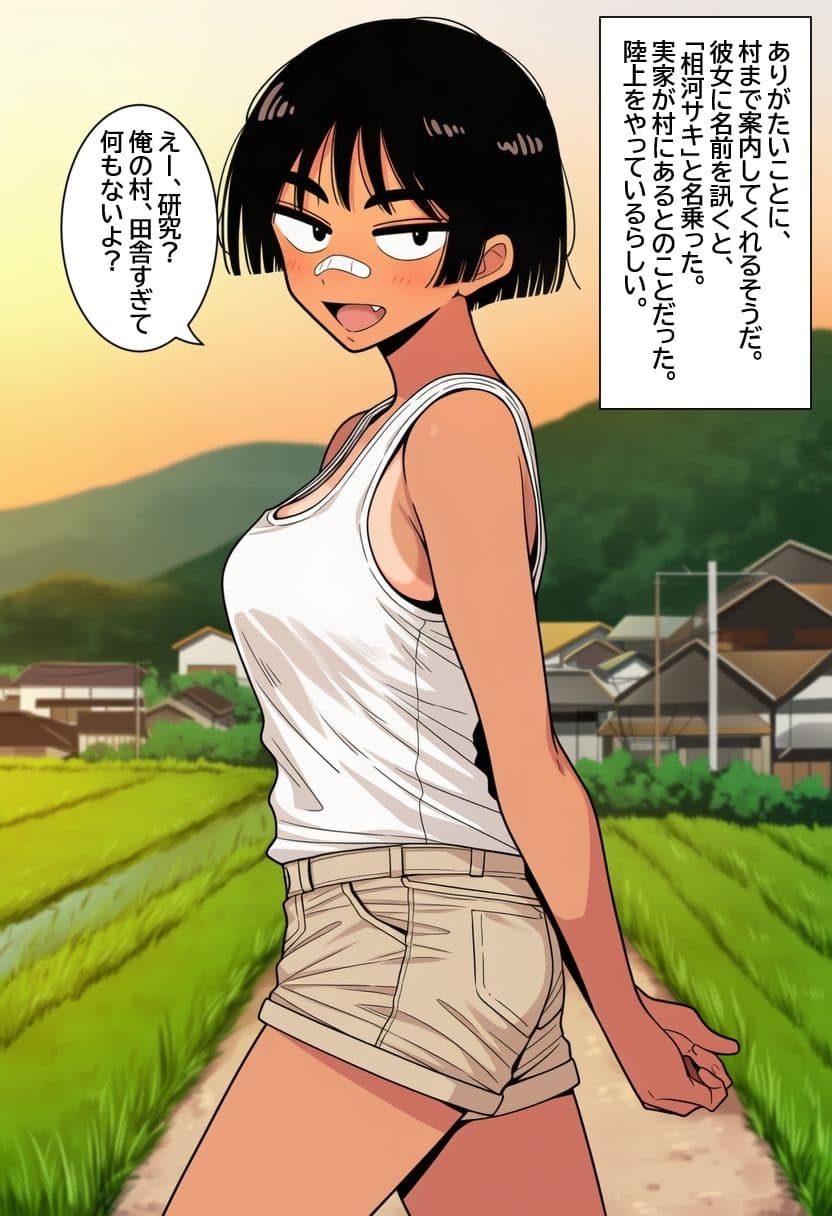 孕ませ村のボーイッシュ娘  日焼けした陸上女子が、無責任中出しされて妊娠するまで。 サンプル 2