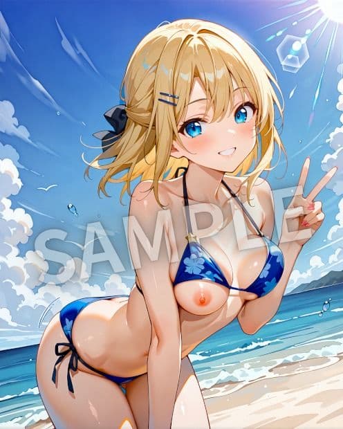 SUMMER MOMENTs ― カレンのビーチハプニングコレクション ― サンプル 1