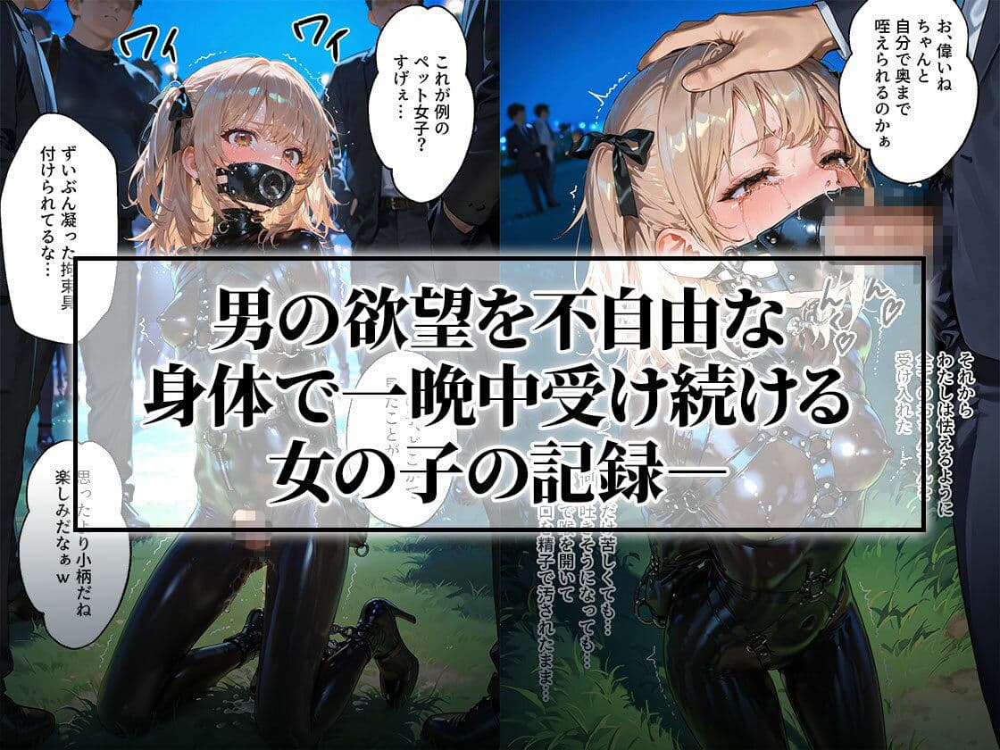 ドMラバースーツ女子の飼い方2｜遠隔バイブ散歩＆屋外排泄編 サンプル 7