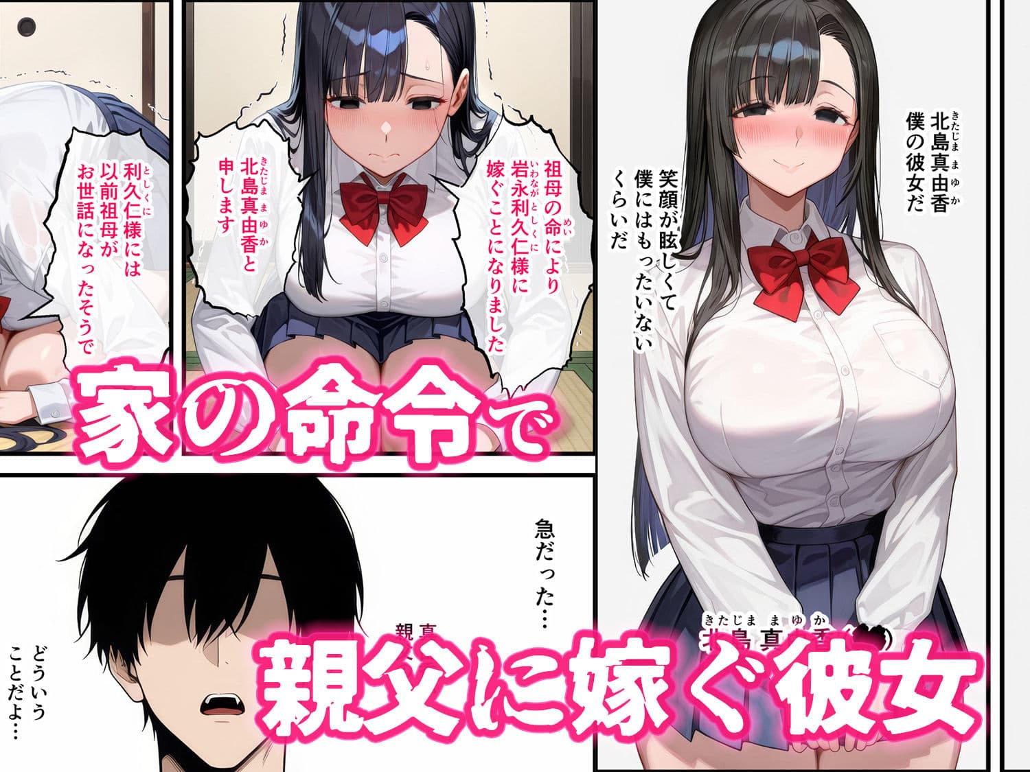 父の子を孕む彼女、彼女が母になった日〜最愛の彼女が寝取られて、父とボテ腹セックスの日々を過ごす サンプル 3