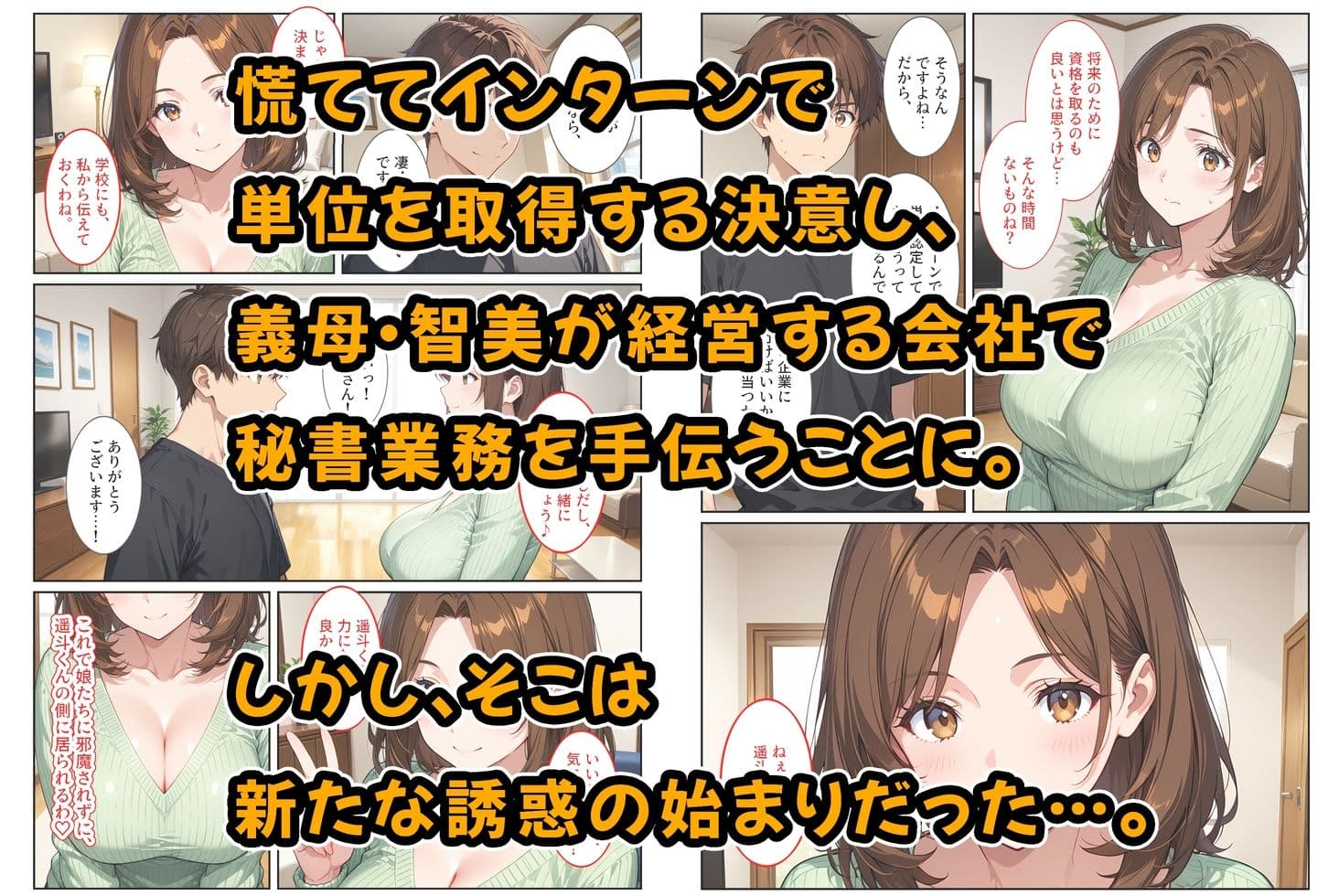 養子になったら爆乳義母と双子義妹に誘惑されて中出しセックスしています!〜母娘ハーレム編〜 サンプル 3
