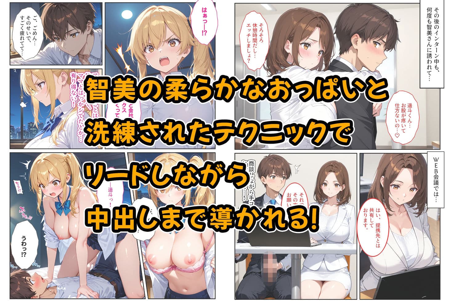 養子になったら爆乳義母と双子義妹に誘惑されて中出しセックスしています!〜母娘ハーレム編〜 サンプル 6