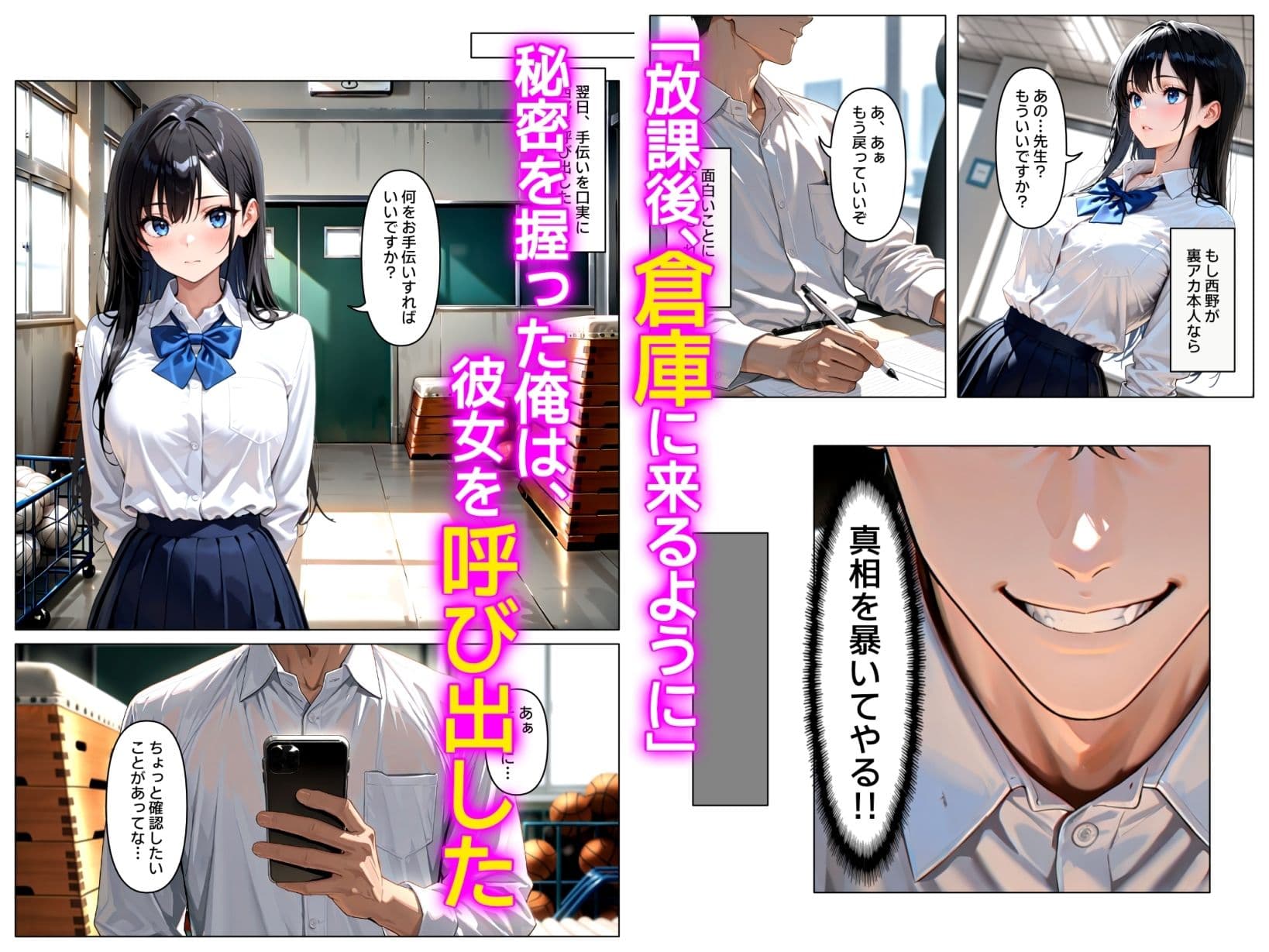 裏アカがバレて絶望する教え子を脅迫し、俺の性奴●にする話 サンプル 2