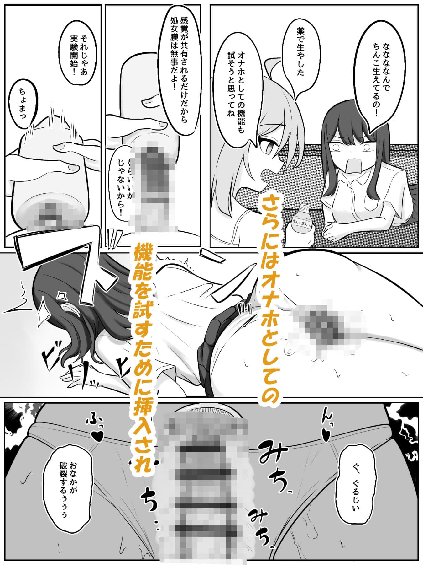 ふたなり化したバカ2人に犯●れる サンプル 6