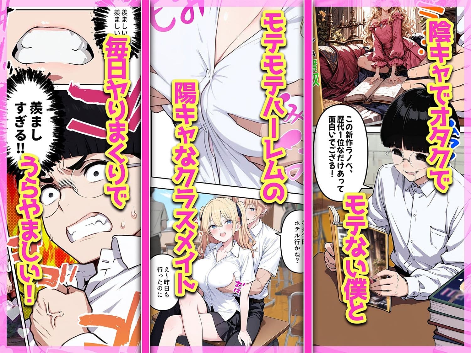 陰キャヲタクであればあるほど!モテる世界で僕はヤリチンになりました サンプル 1