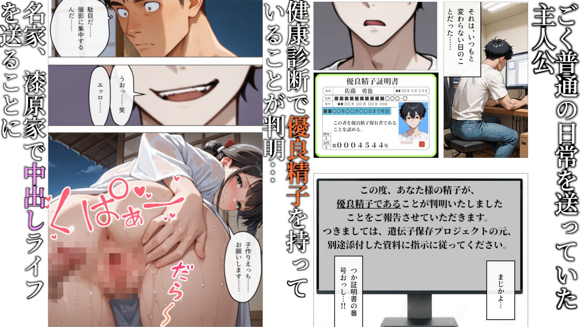 妊同居壱 〜優良精子保有者の俺は、名家の人妻が妊娠するまで同居する〜 サンプル 1