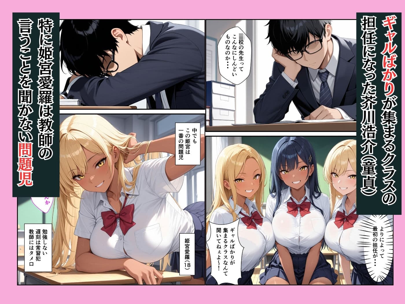 巨乳の日焼け教え子ギャル  でかチ●ポで童貞教師が性指導してセフレにする話 サンプル 1