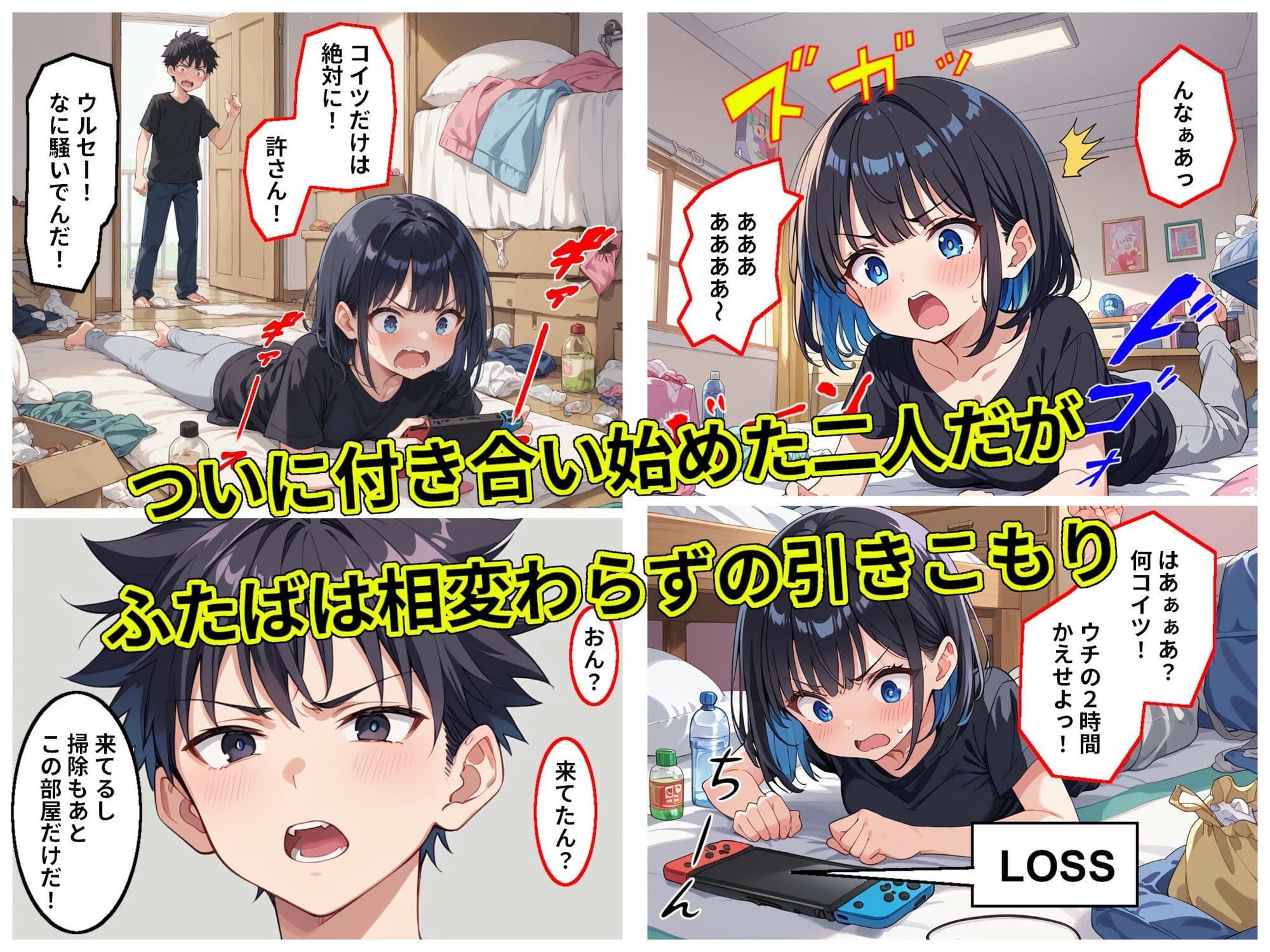 汚部屋無気力ガールが世話係とイチャラブセックスする話2 サンプル 2