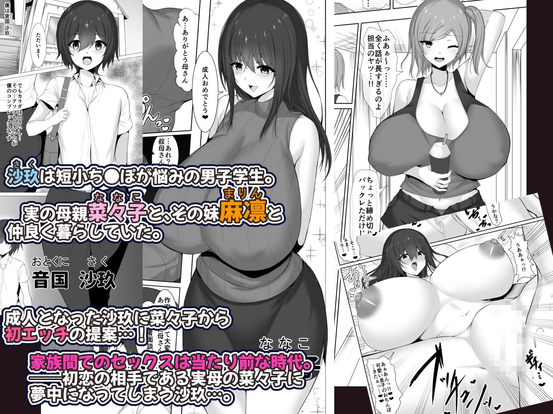 実母と叔母〜家に帰れば即ハメ生活〜 サンプル 1