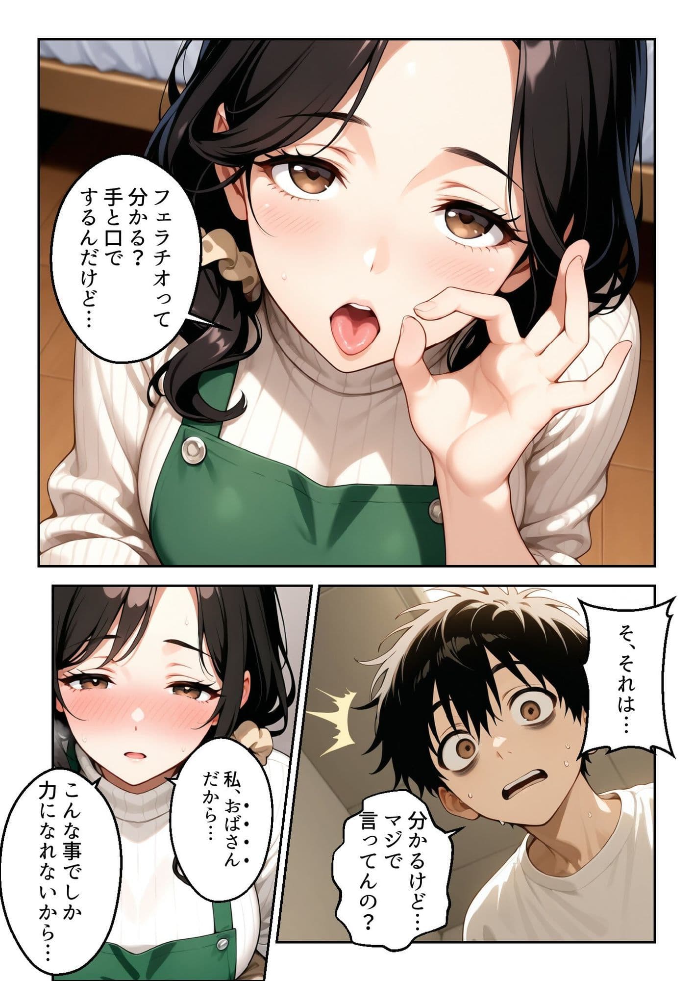 深夜の受験勉強。義母の差し入れは裏口(アナル)でした。 サンプル 3