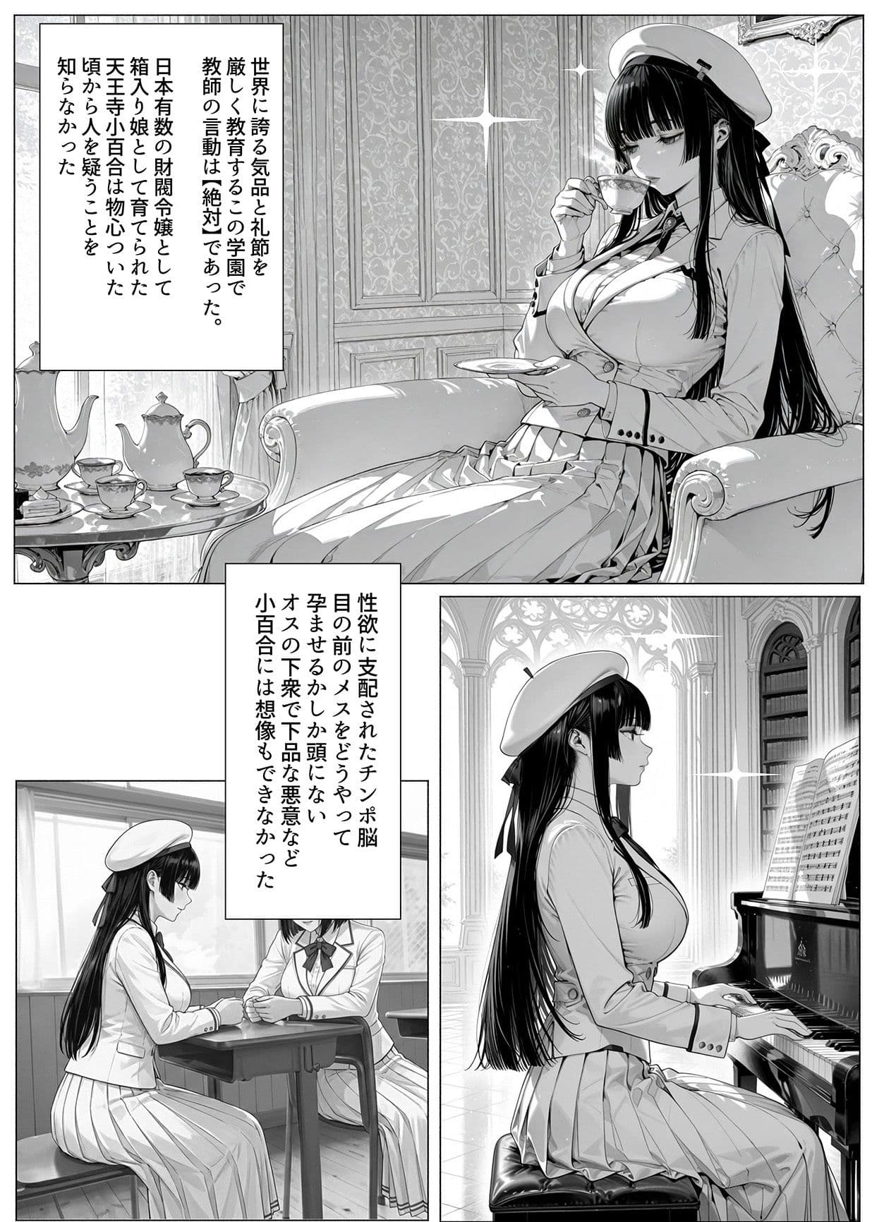 温室育ちのお嬢様をオナホにするのは簡単すぎる-天王寺小百合-編 サンプル 2