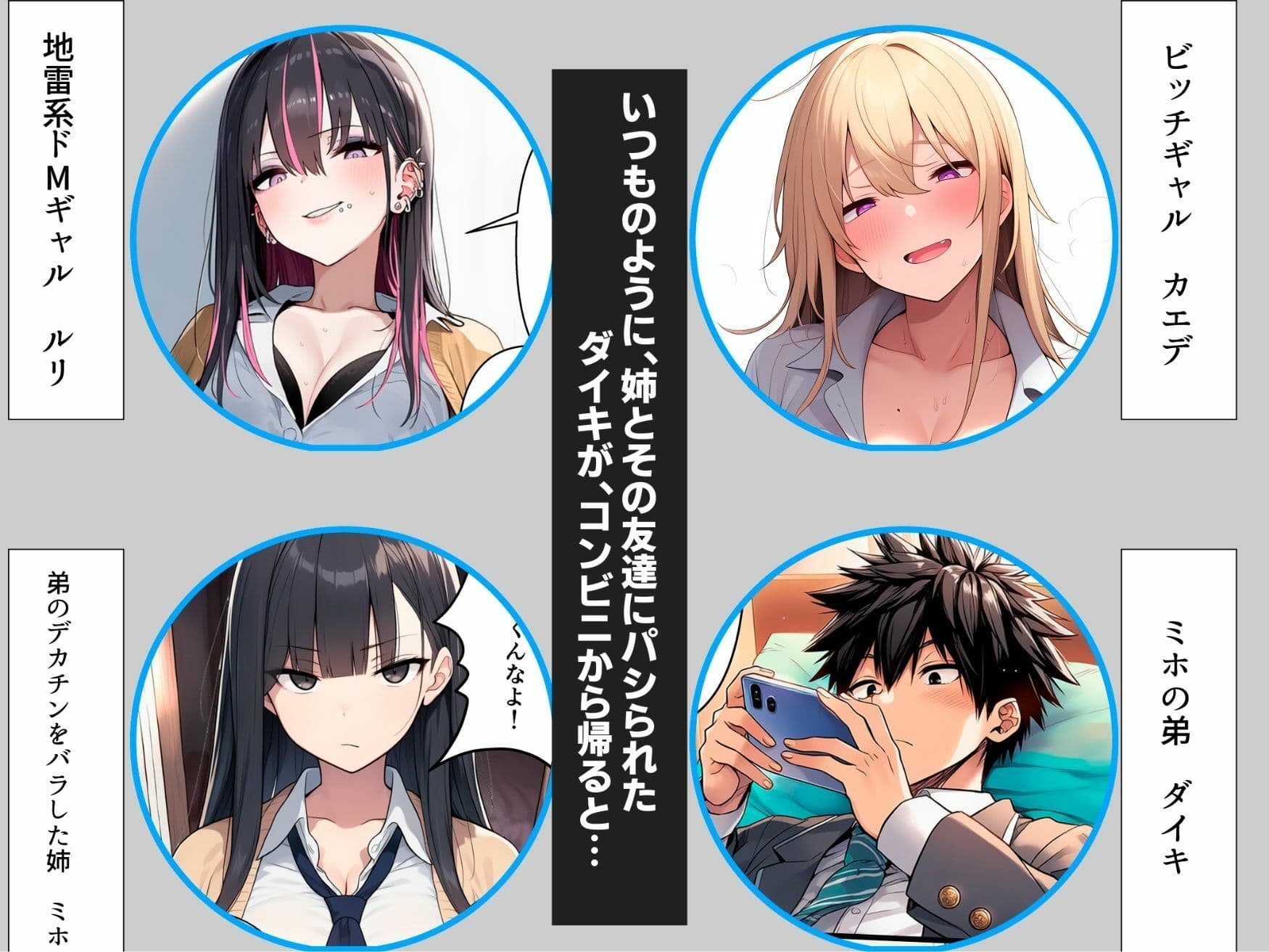 姉の友達にデカチンがバレてオモチャにされた サンプル 1