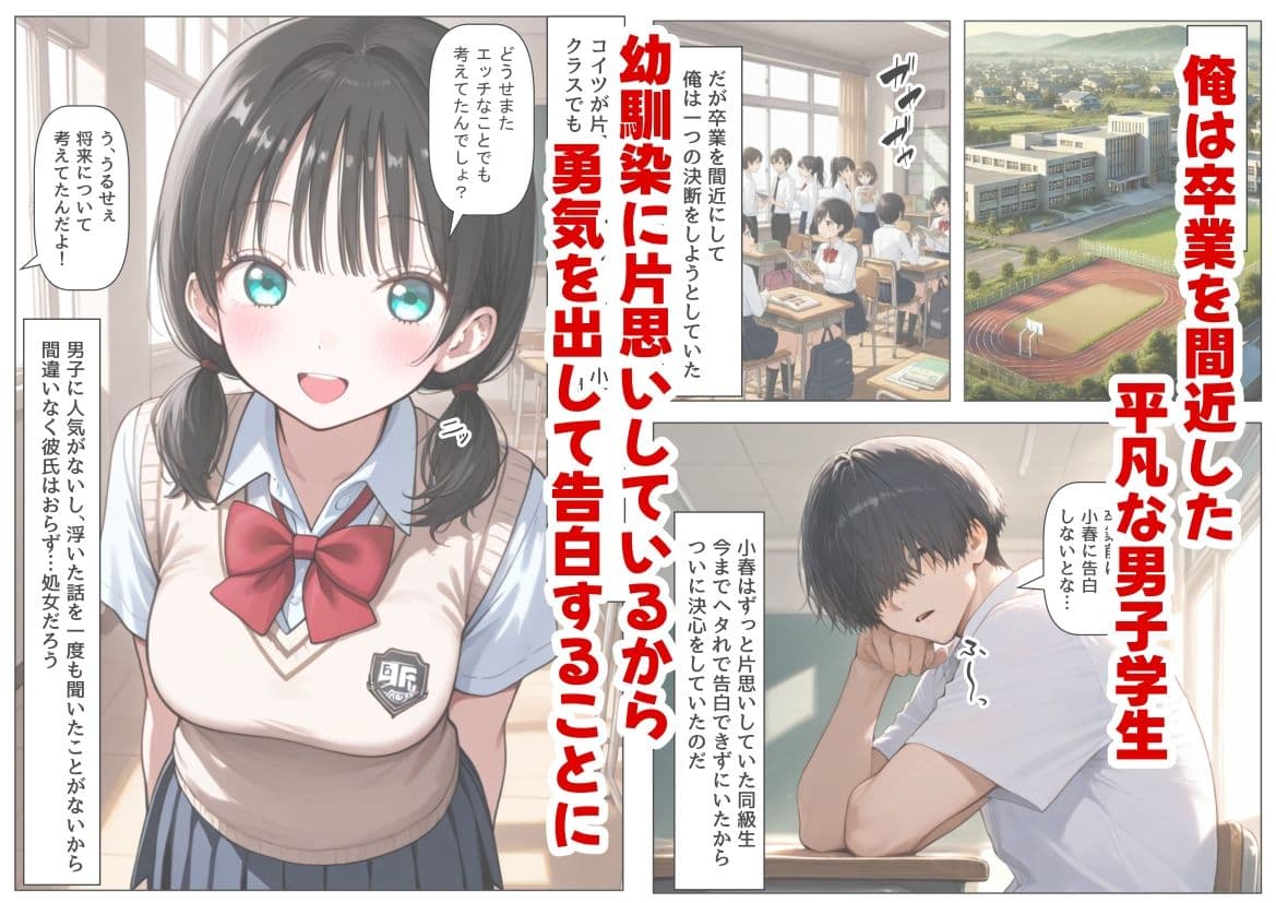 片思いの幼馴染は俺が何度タイムリープしても、非処女になる件 サンプル 1