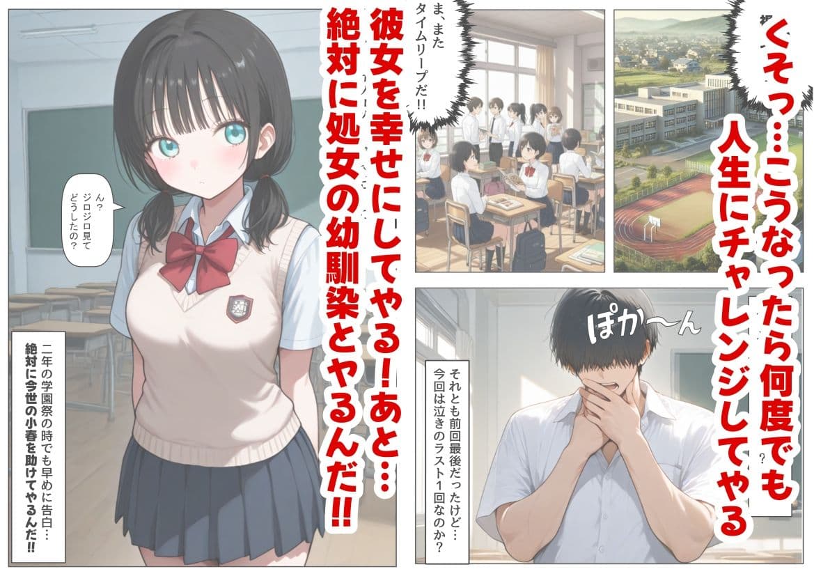 片思いの幼馴染は俺が何度タイムリープしても、非処女になる件 サンプル 8