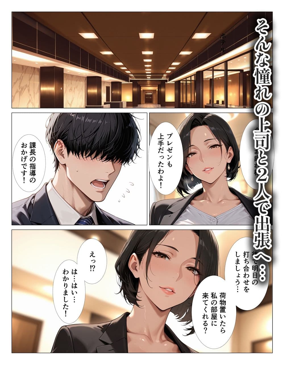 肉食過ぎるクールな上司に出張先で中出しさせられ続けた話 サンプル 2