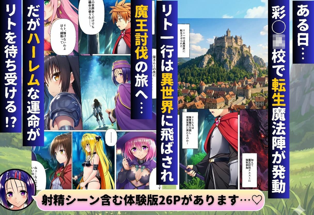 異世界転生したらハーレムだった件〜ToL◯VEる編〜 サンプル 1