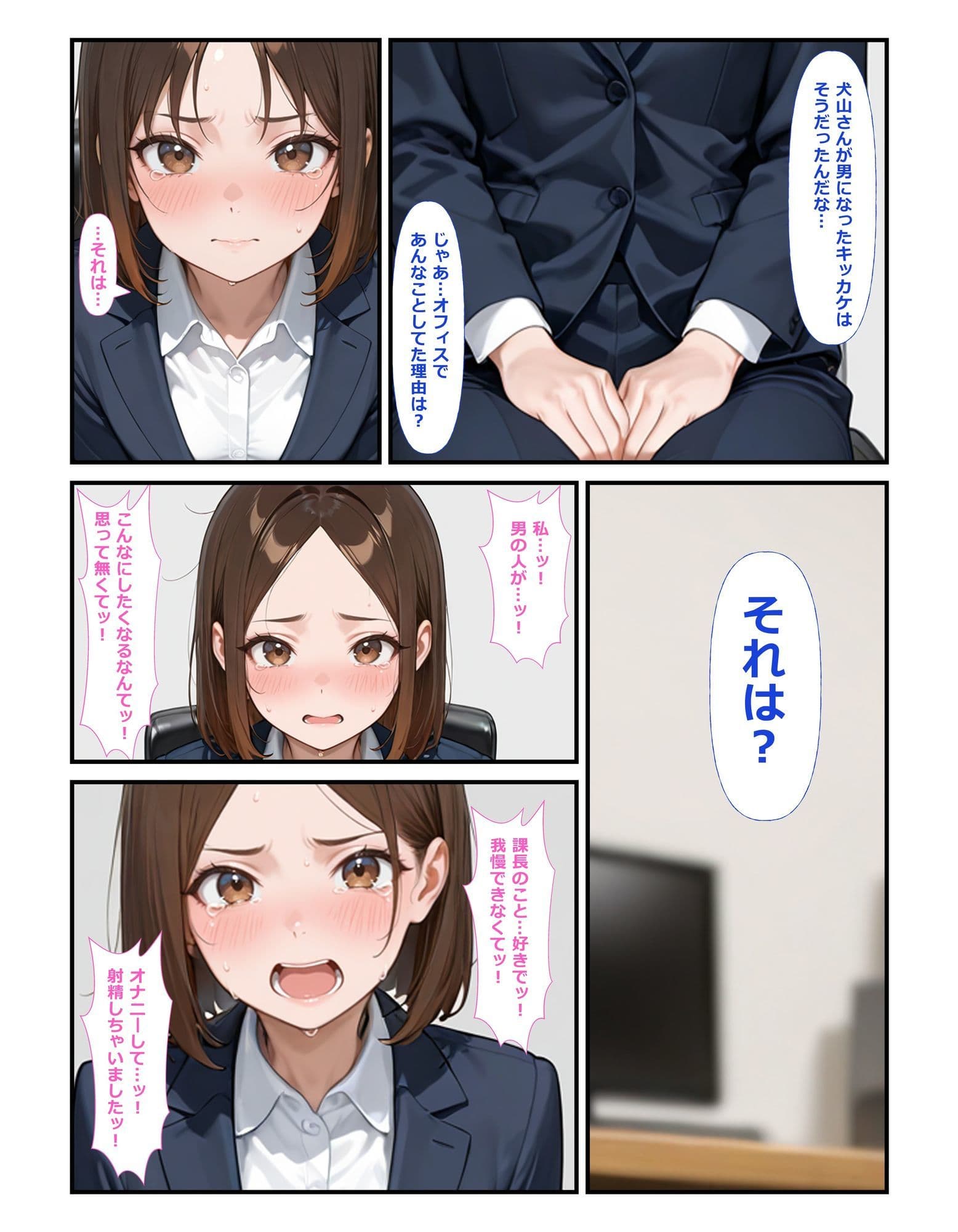 部下の犬山さん♀が職場でオナニー♂してた サンプル 5